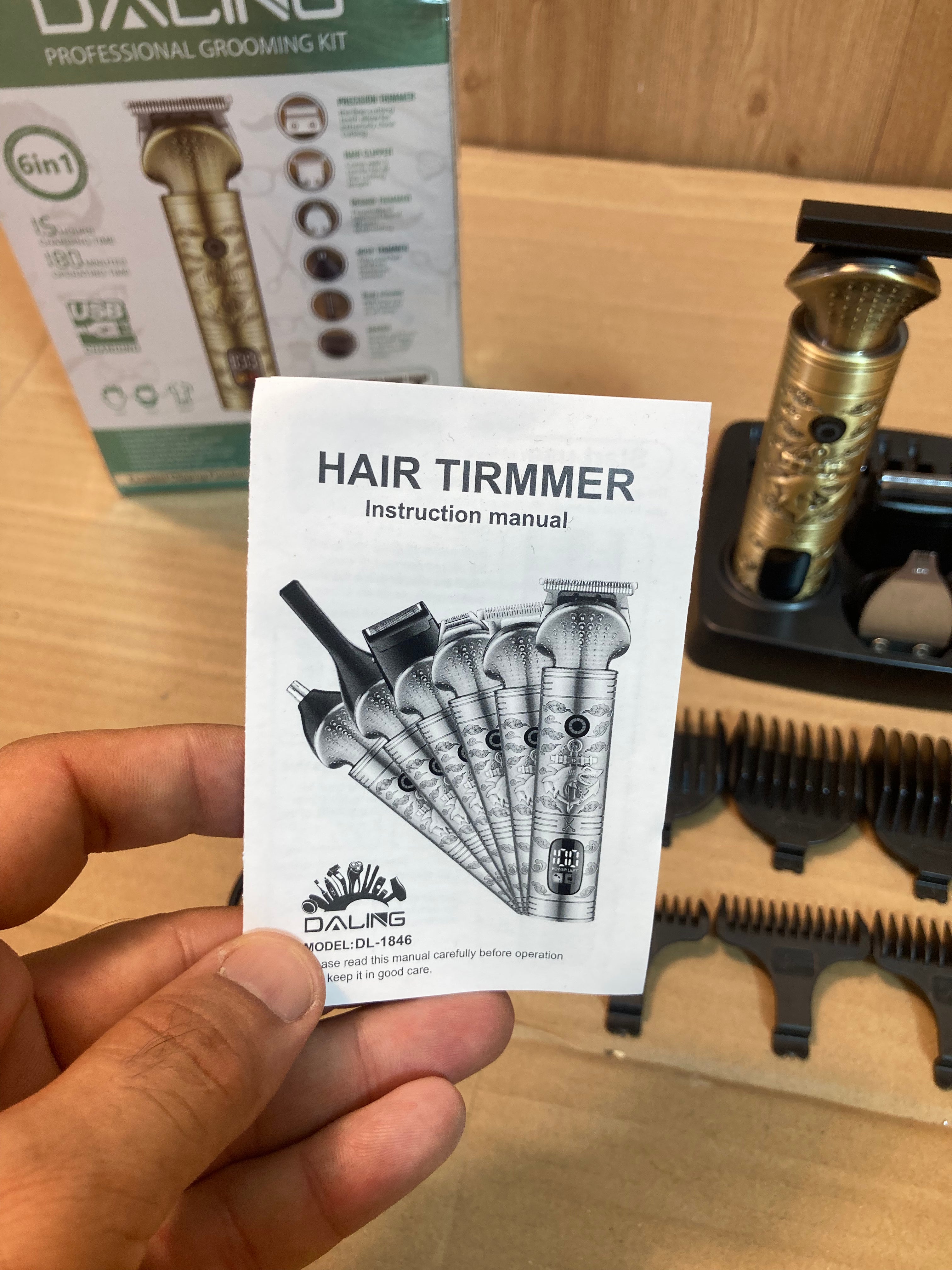 Daling 6-in-1 Professional Hair Trimmer & Clipper