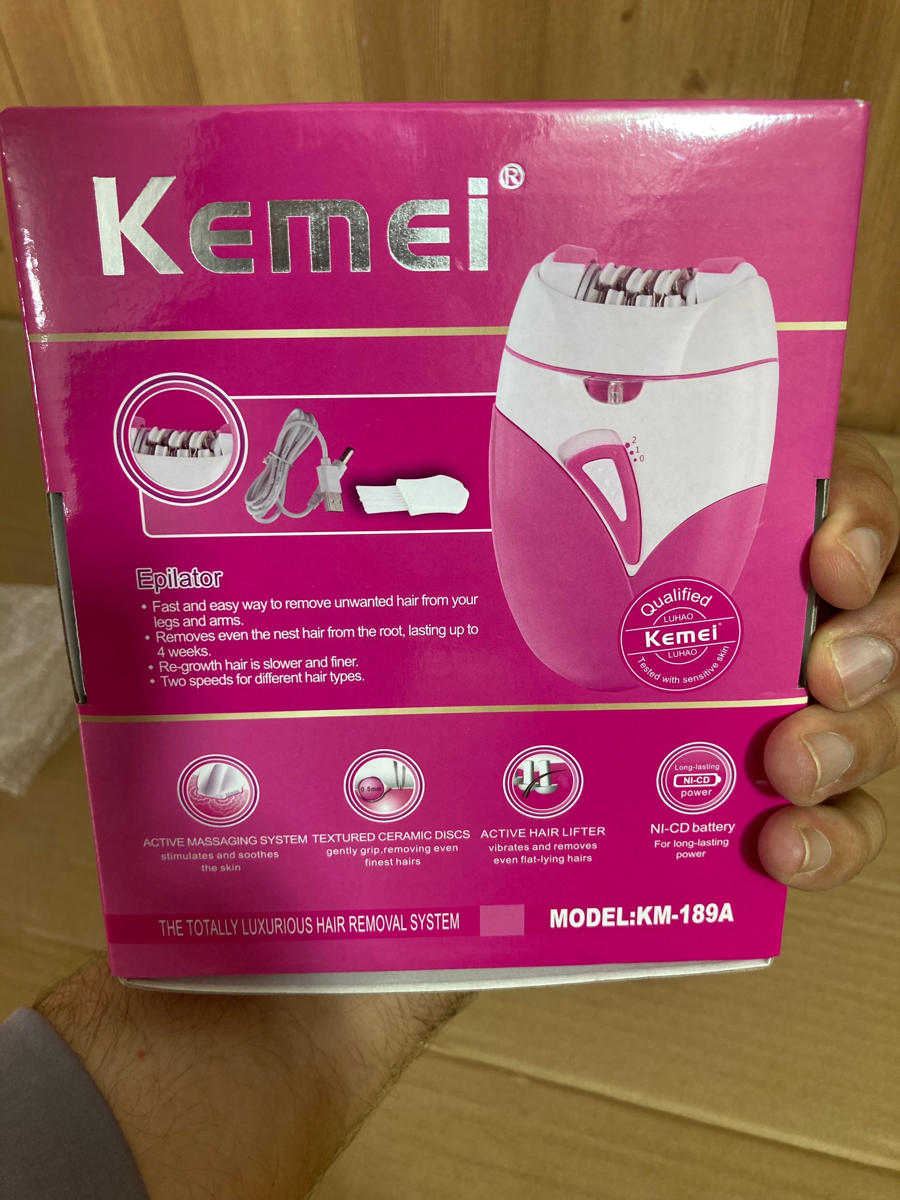 Kemei Rechargeable Hair Epilator