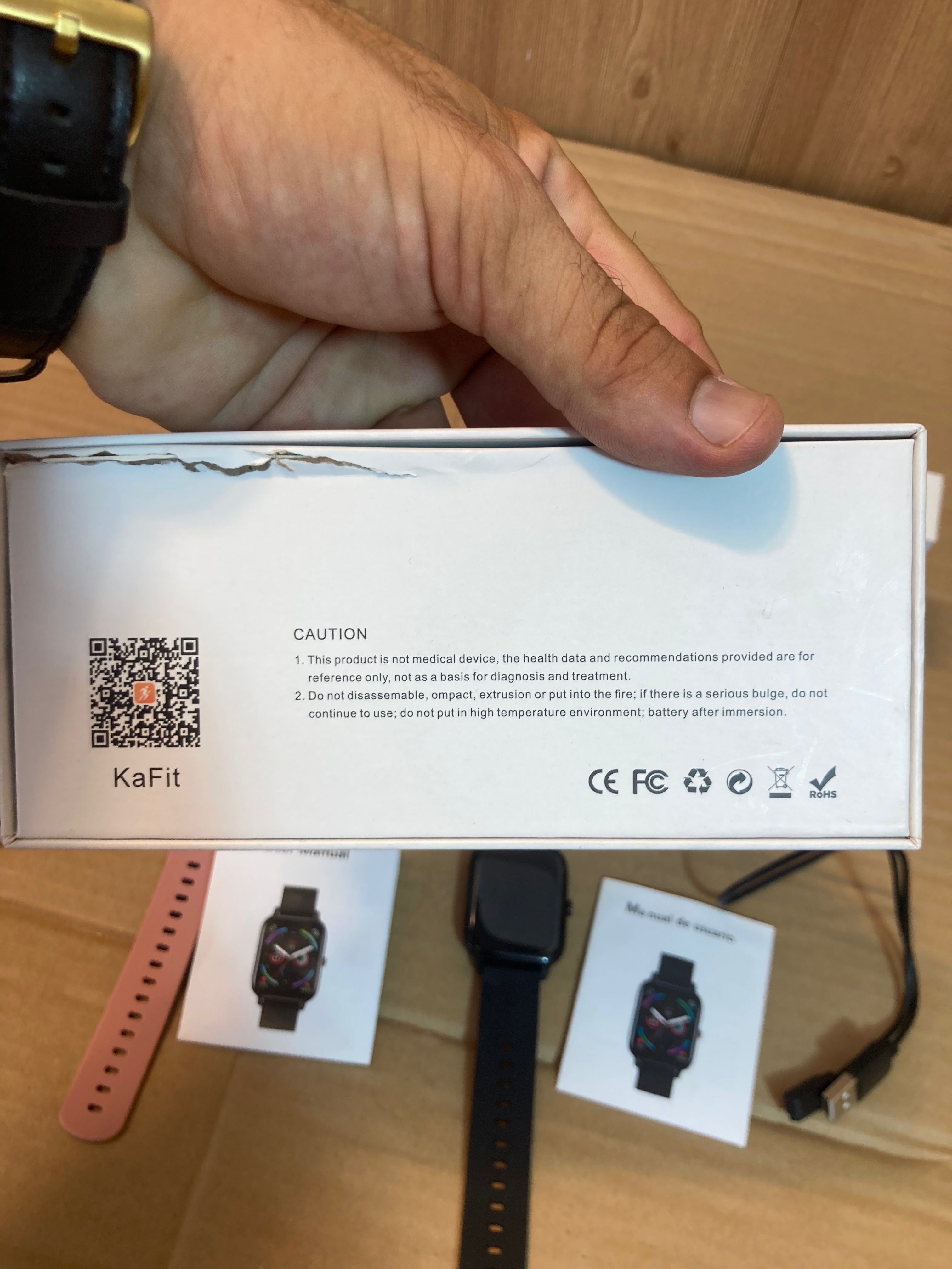 Amoled Display Waterproof Smartwatch