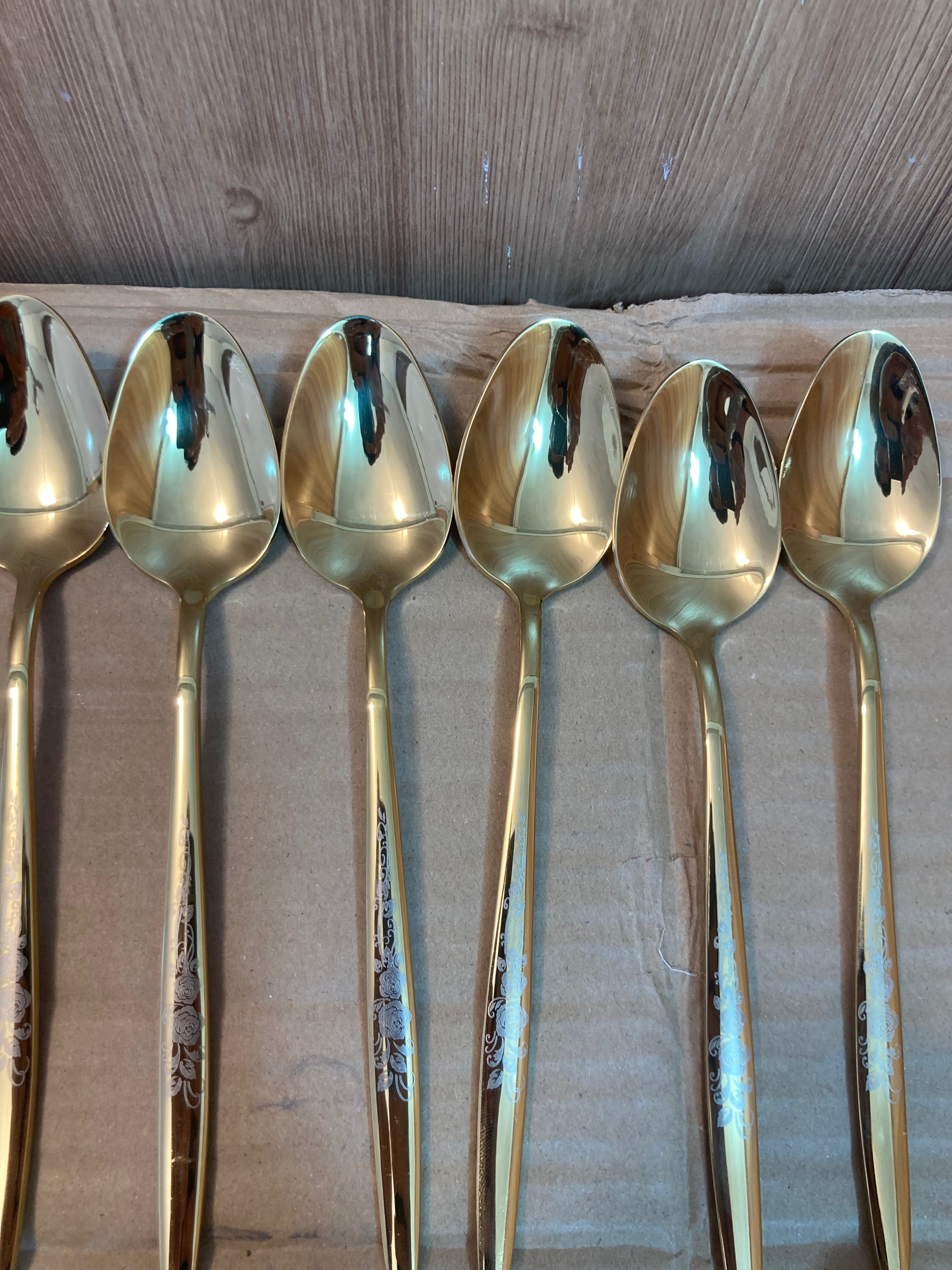 AYD 6PCs Stainless Steel Table Spoon Set