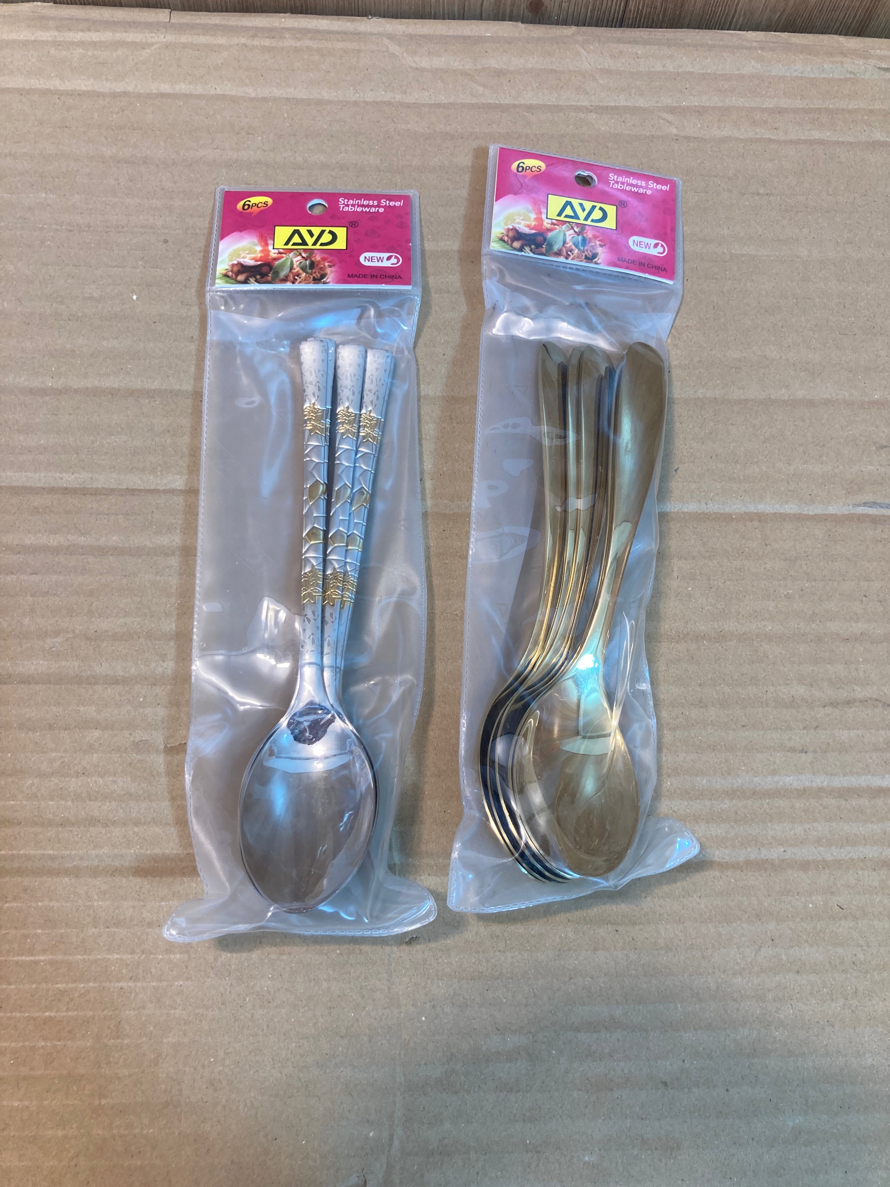 AYD 6PCs Stainless Steel Table Spoon Set