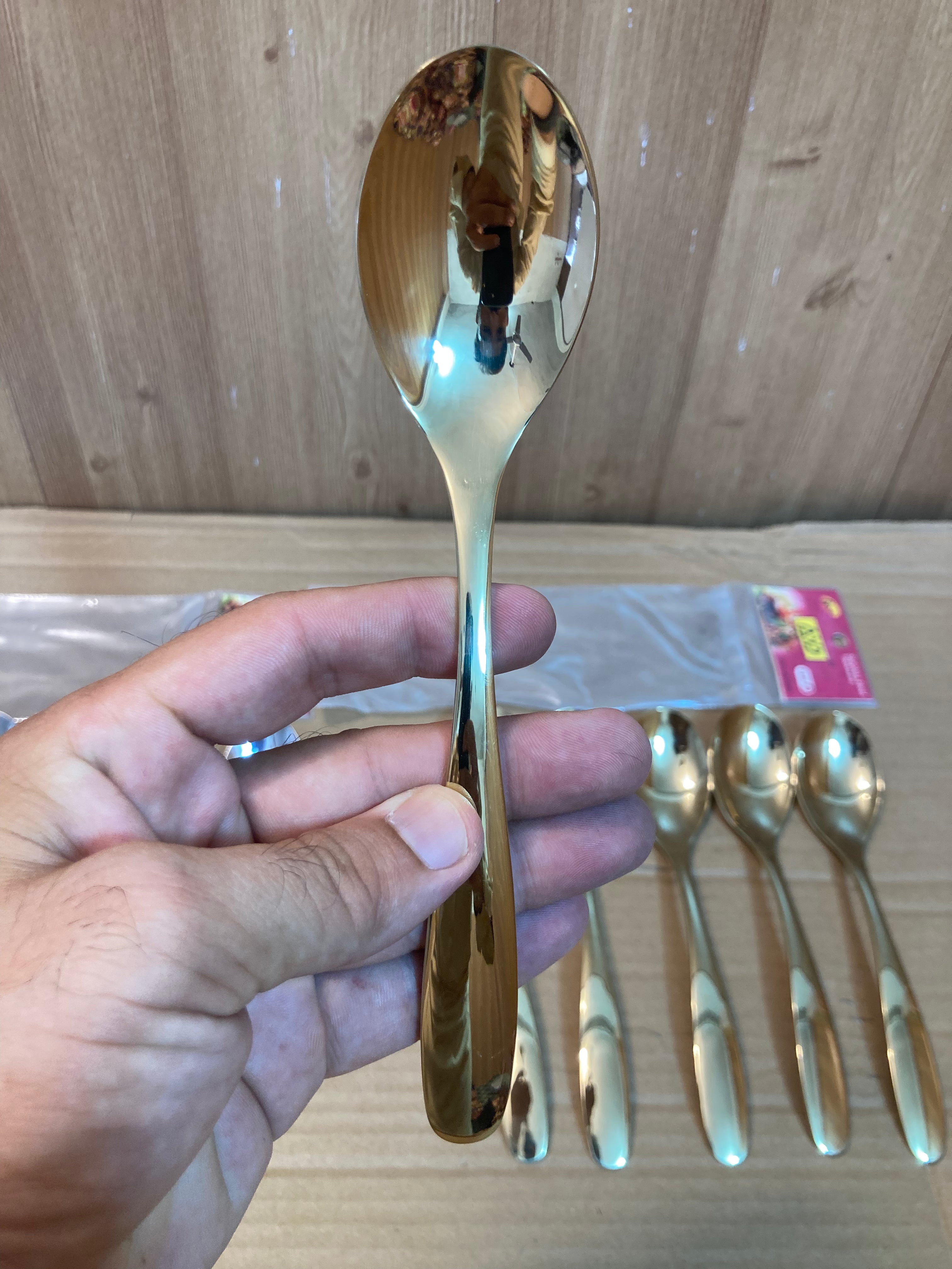 AYD 6PCs Stainless Steel Table Spoon Set