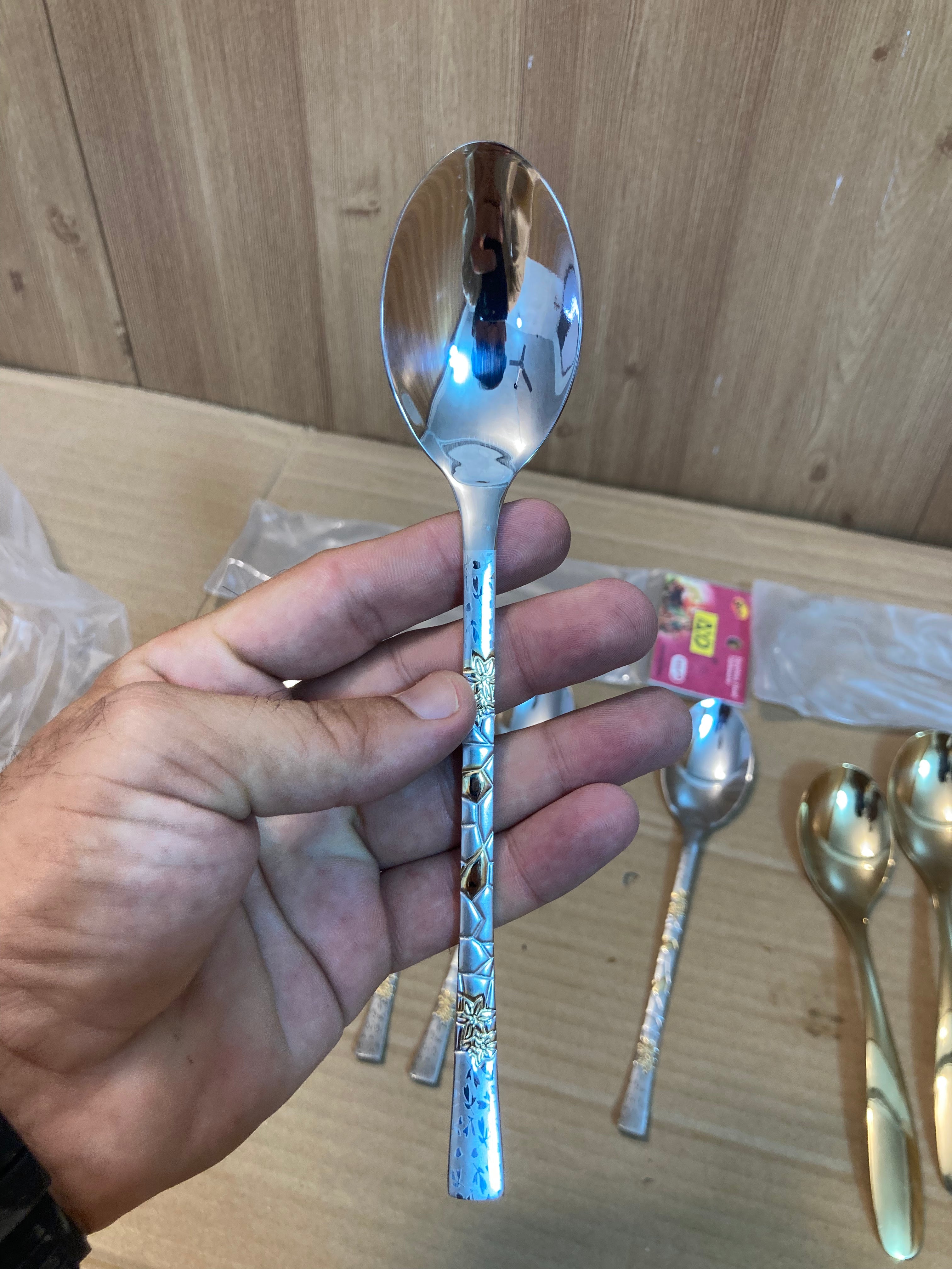 AYD 6PCs Stainless Steel Table Spoon Set