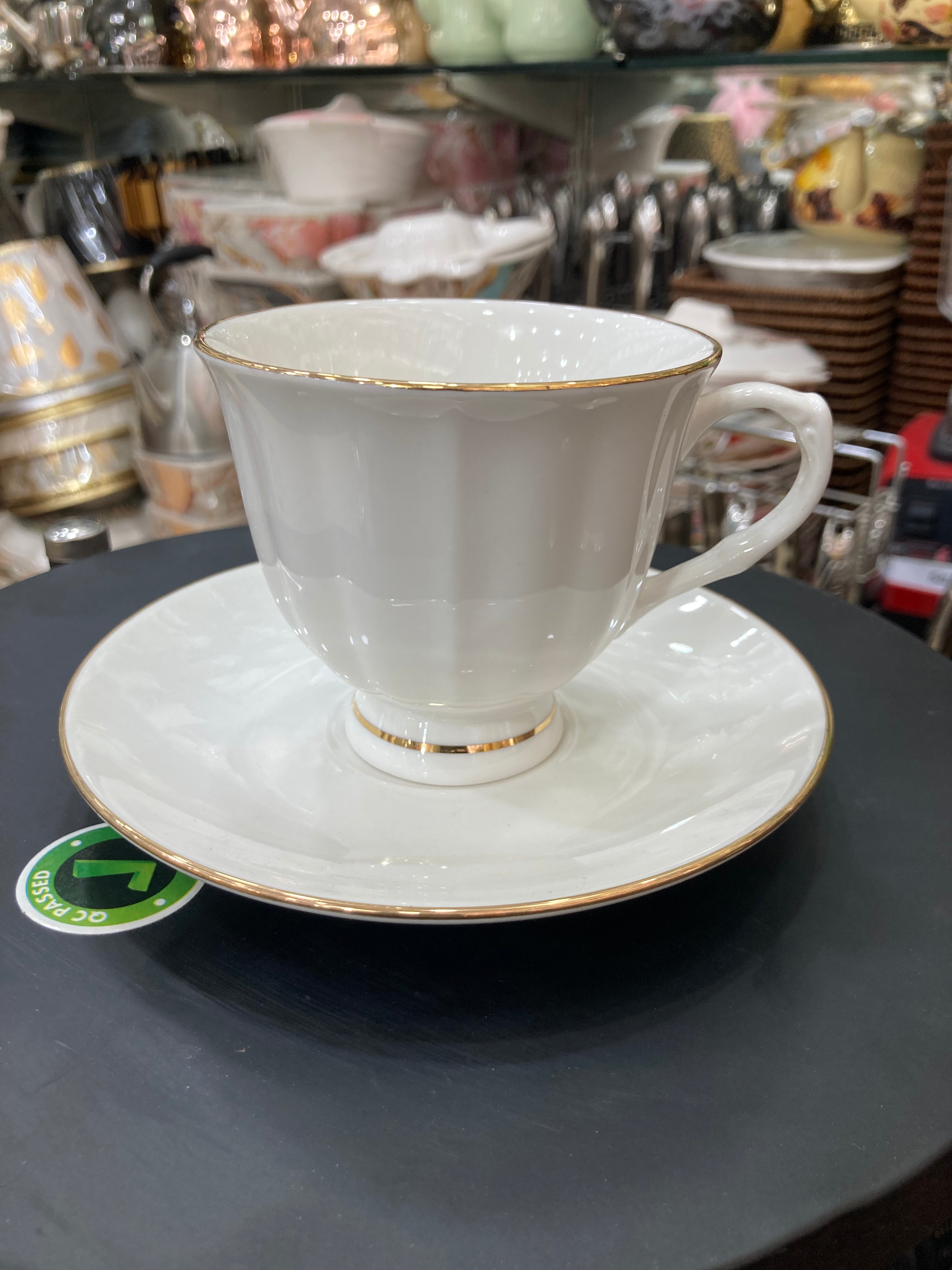 GGK Premium Quality Bone China Classic Collection 6pcs Tea Cup & Saucer Set