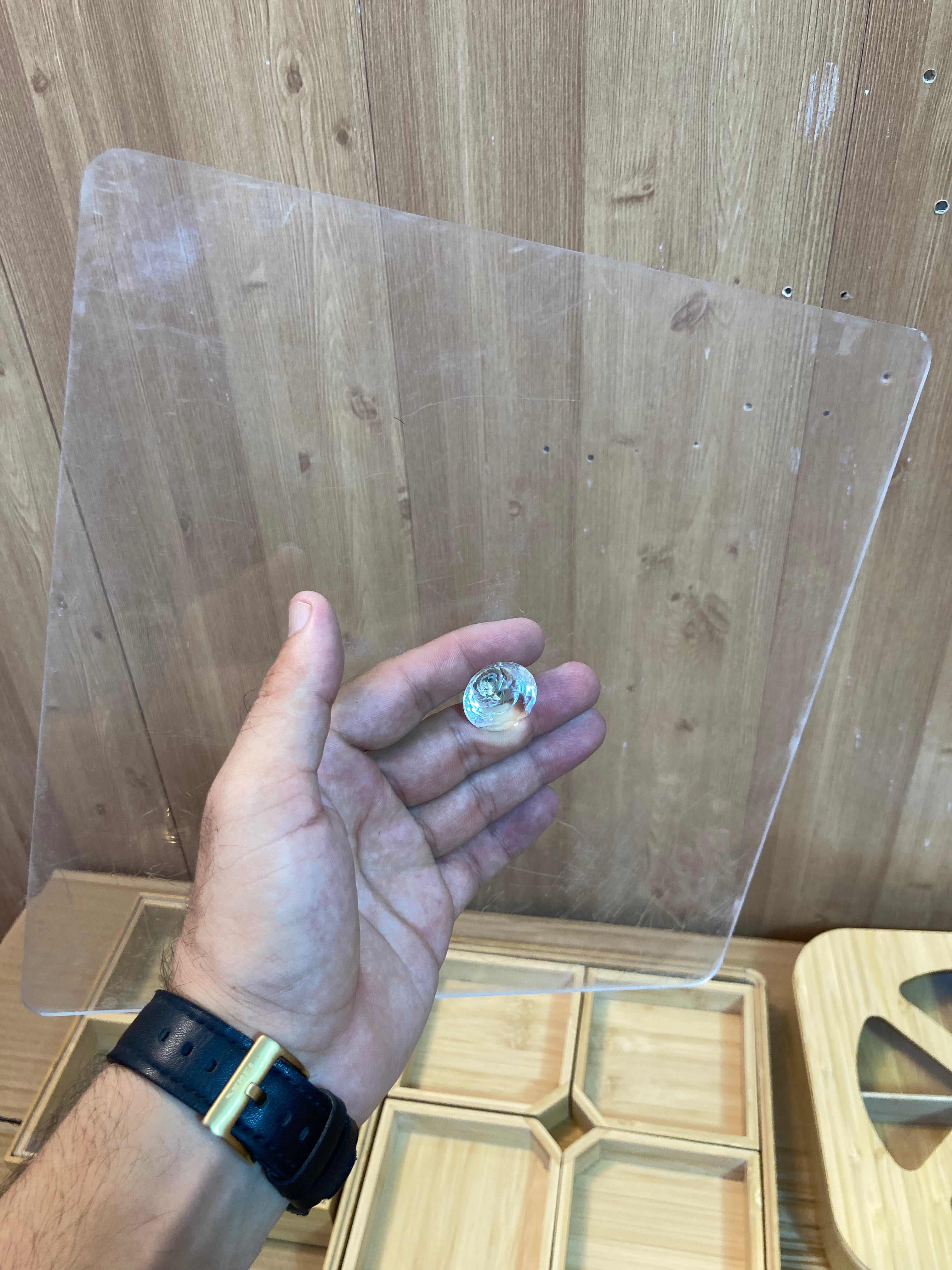 Bamboo Wood Multi Storage Dry Fruit Serving Tray