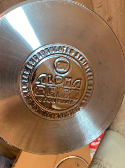 Alpha Durable Stainless Steel Sauce Pan With Glass Lid 20cm