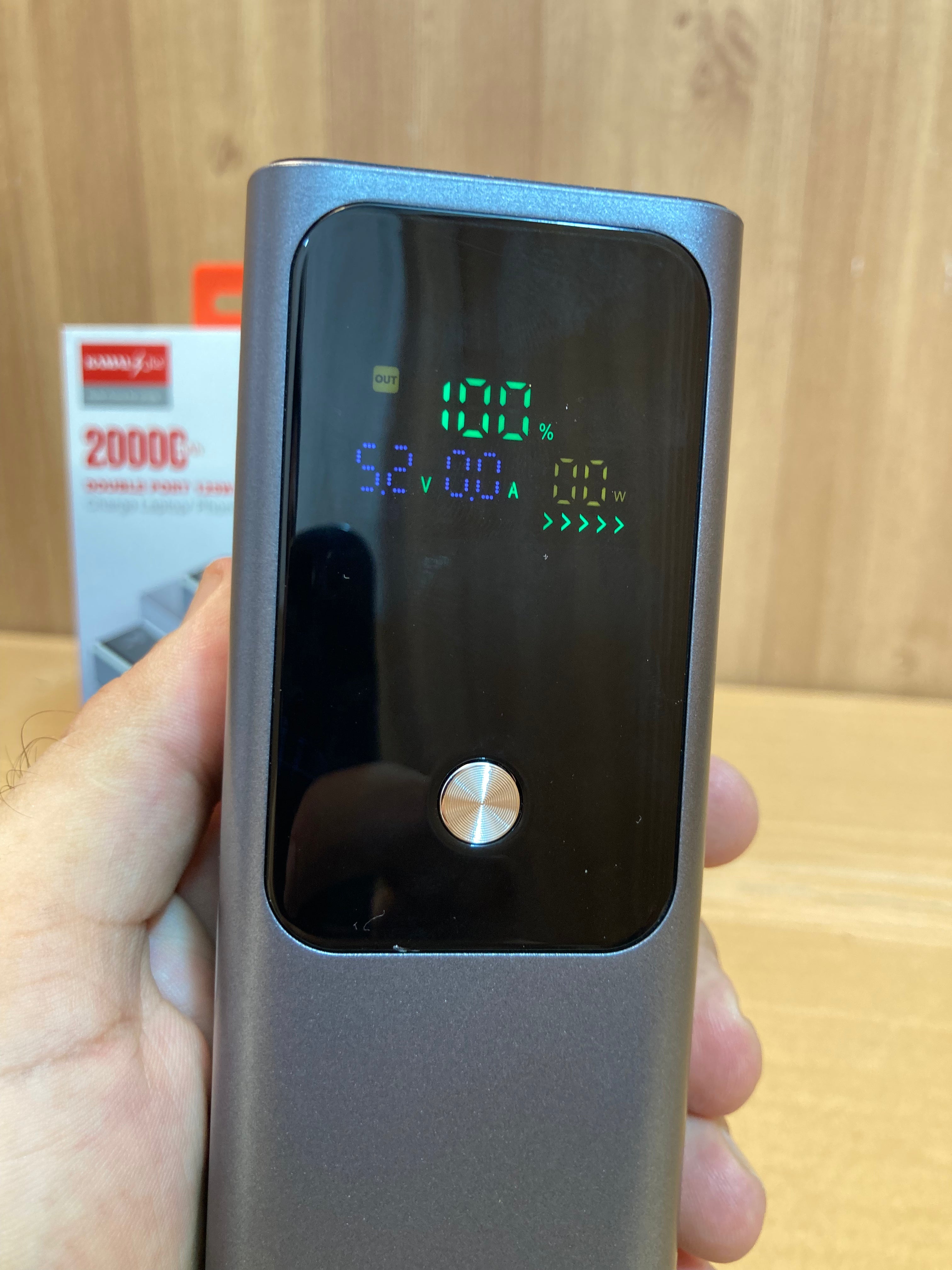 Kamal Square Shape 125W Super Fast Charging Lithium Power Bank 20,000 mAh - K125