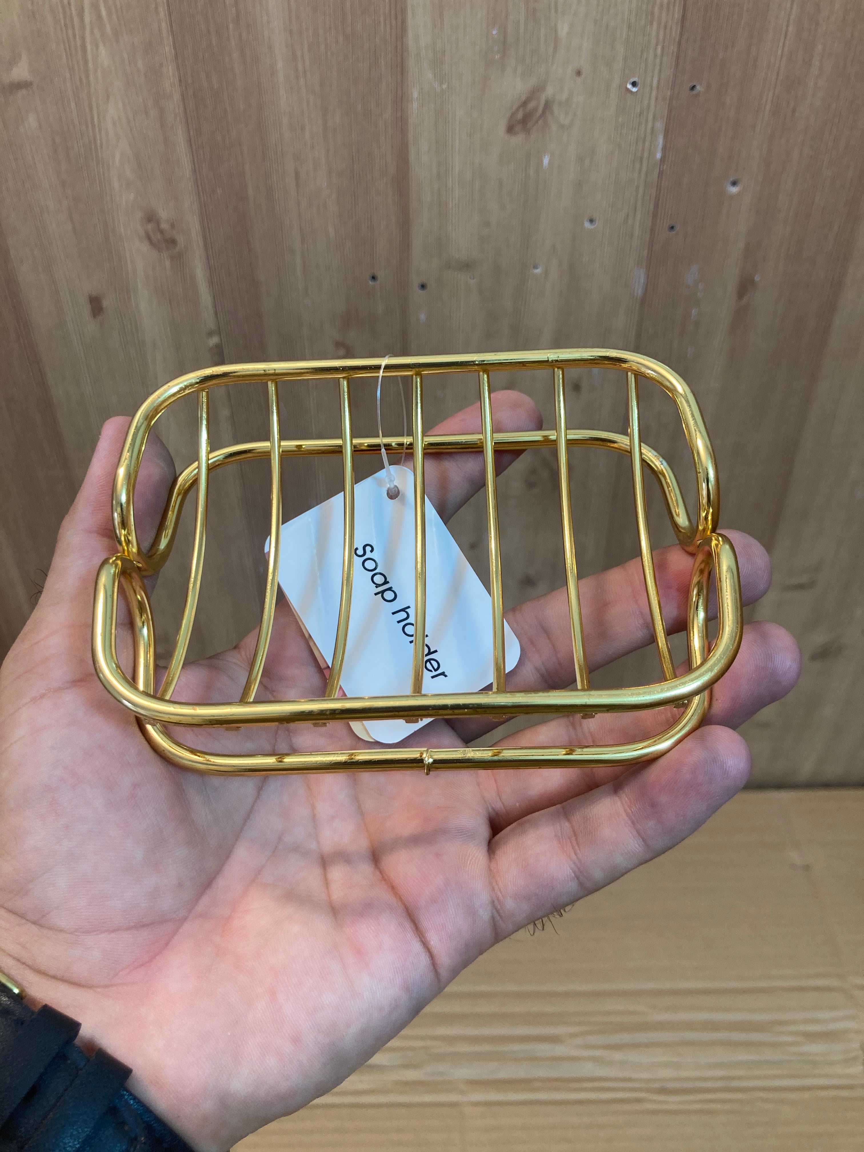 Stainless Steel Golden Soap Holder