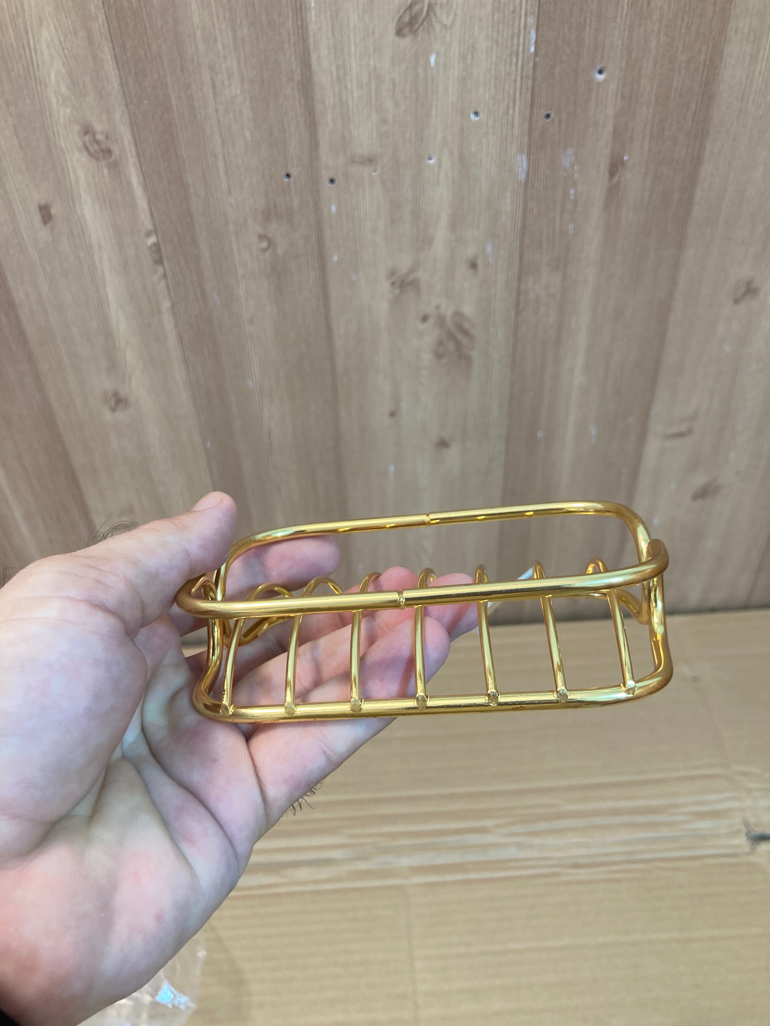 Stainless Steel Golden Soap Holder
