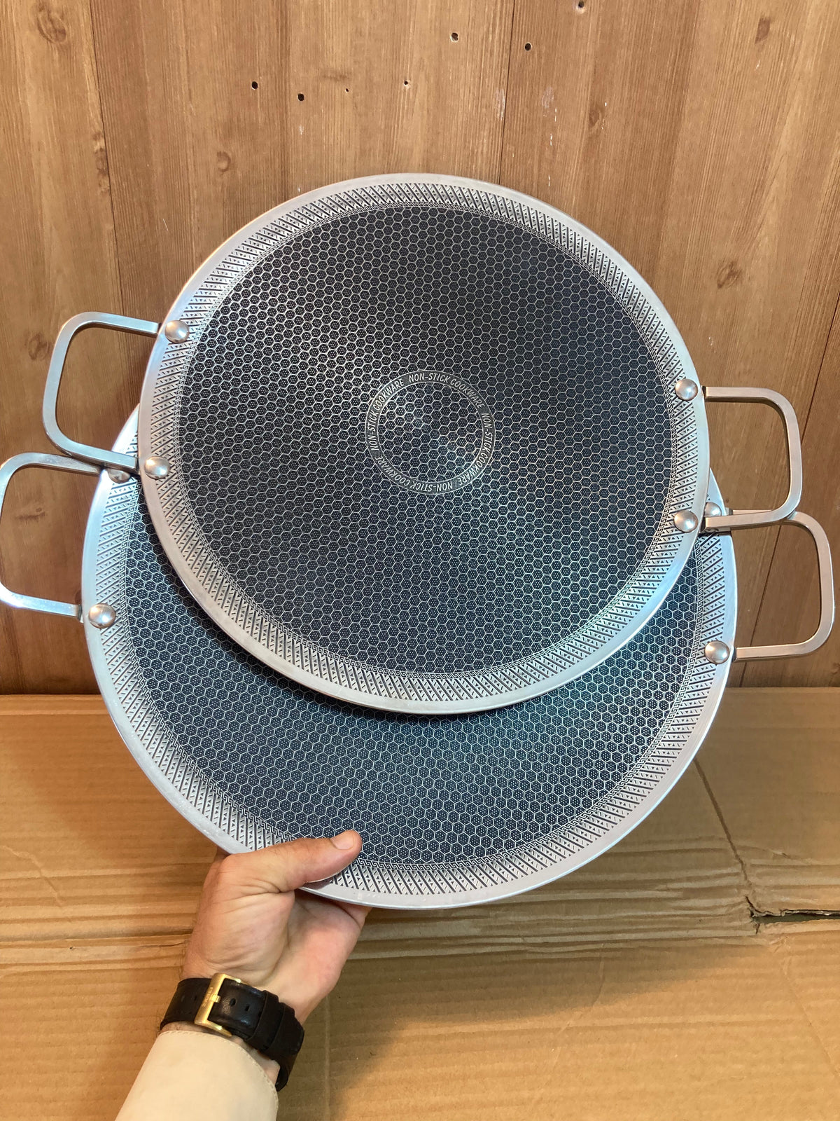 Lot Imported Double Laser Coated HoneyComb Tawa