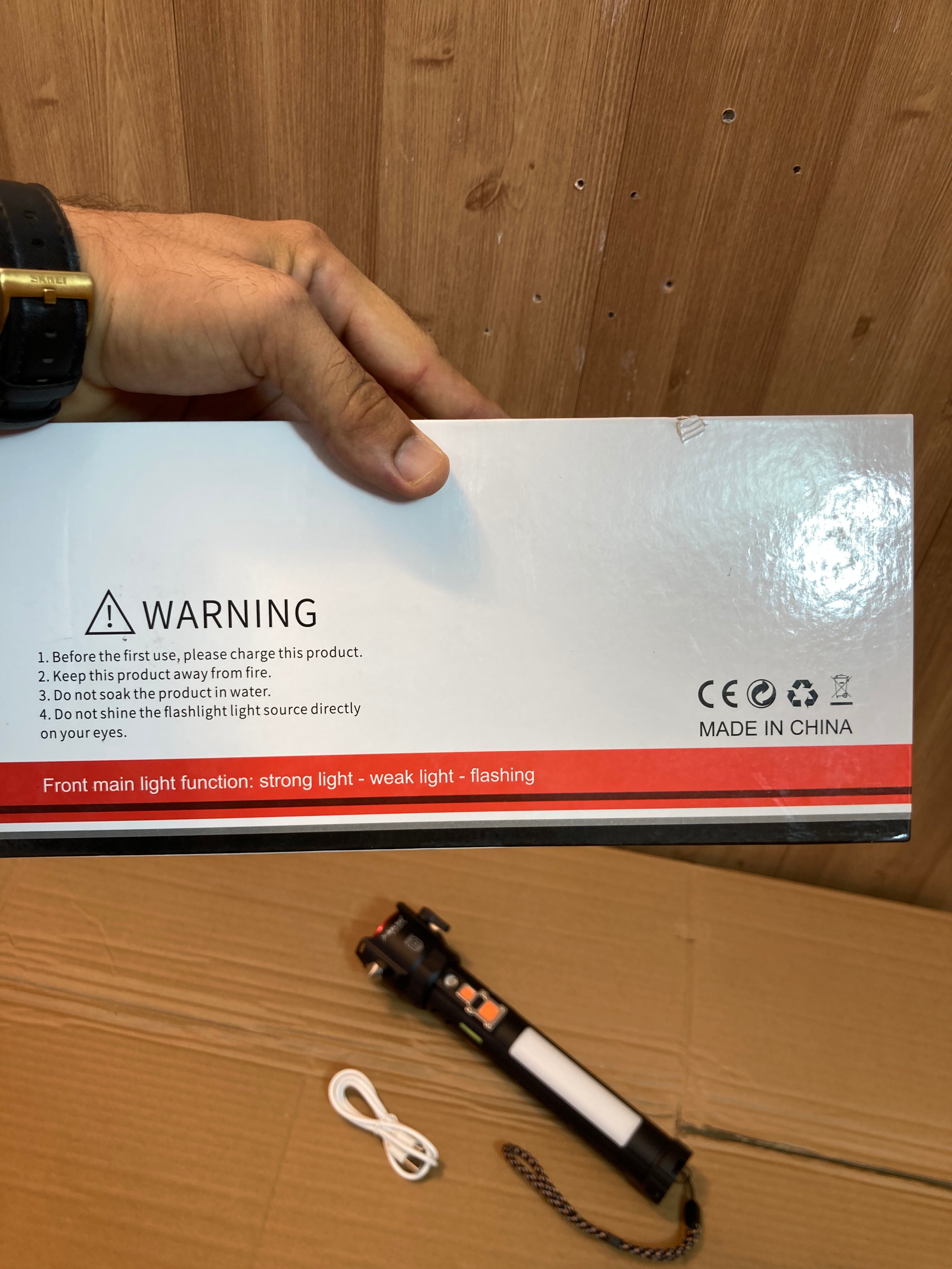 Lot Imported 5 in 1 Multifunctional Led Flashlight-Torch 2407