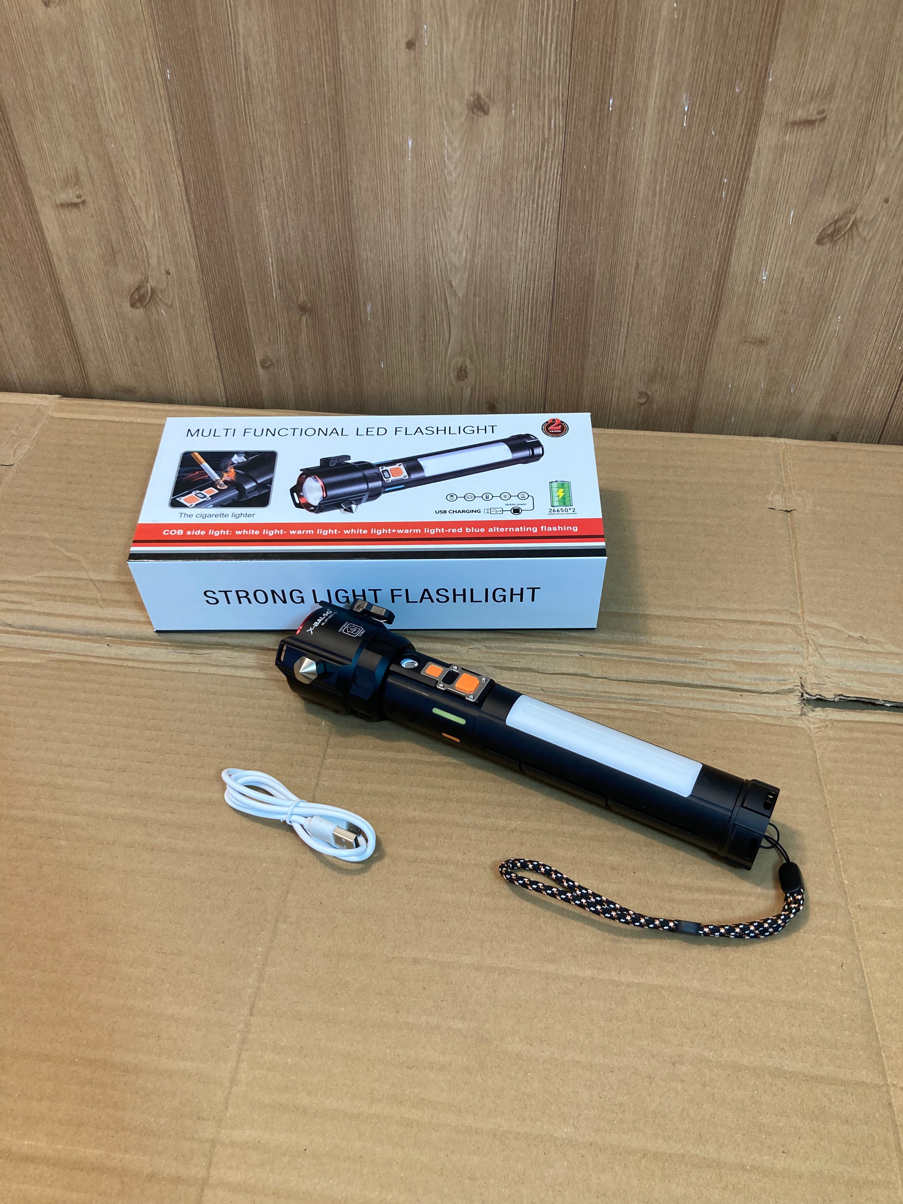 Lot Imported 5 in 1 Multifunctional Led Flashlight-Torch 2407