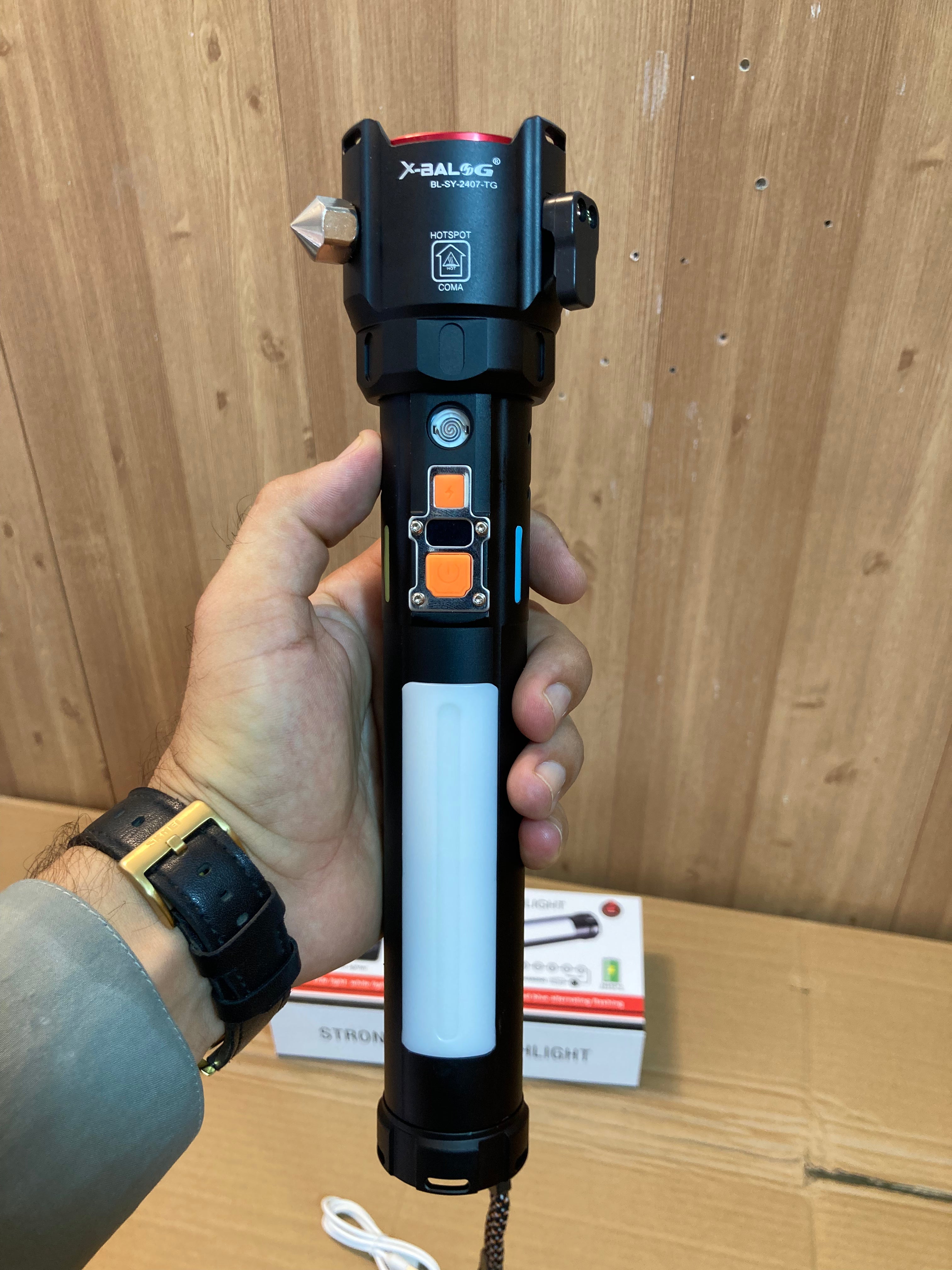 Lot Imported 5 in 1 Multifunctional Led Flashlight-Torch 2407