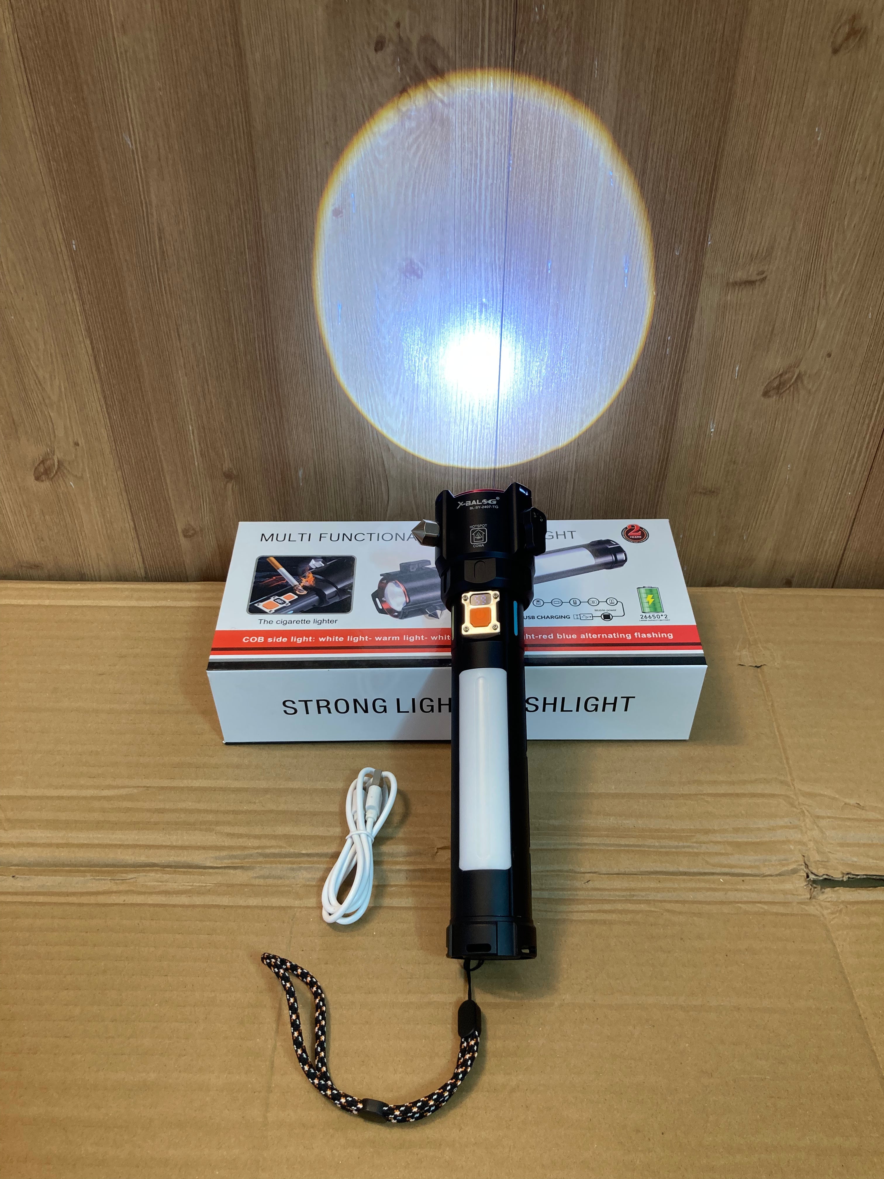 Lot Imported 5 in 1 Multifunctional Led Flashlight-Torch 2407