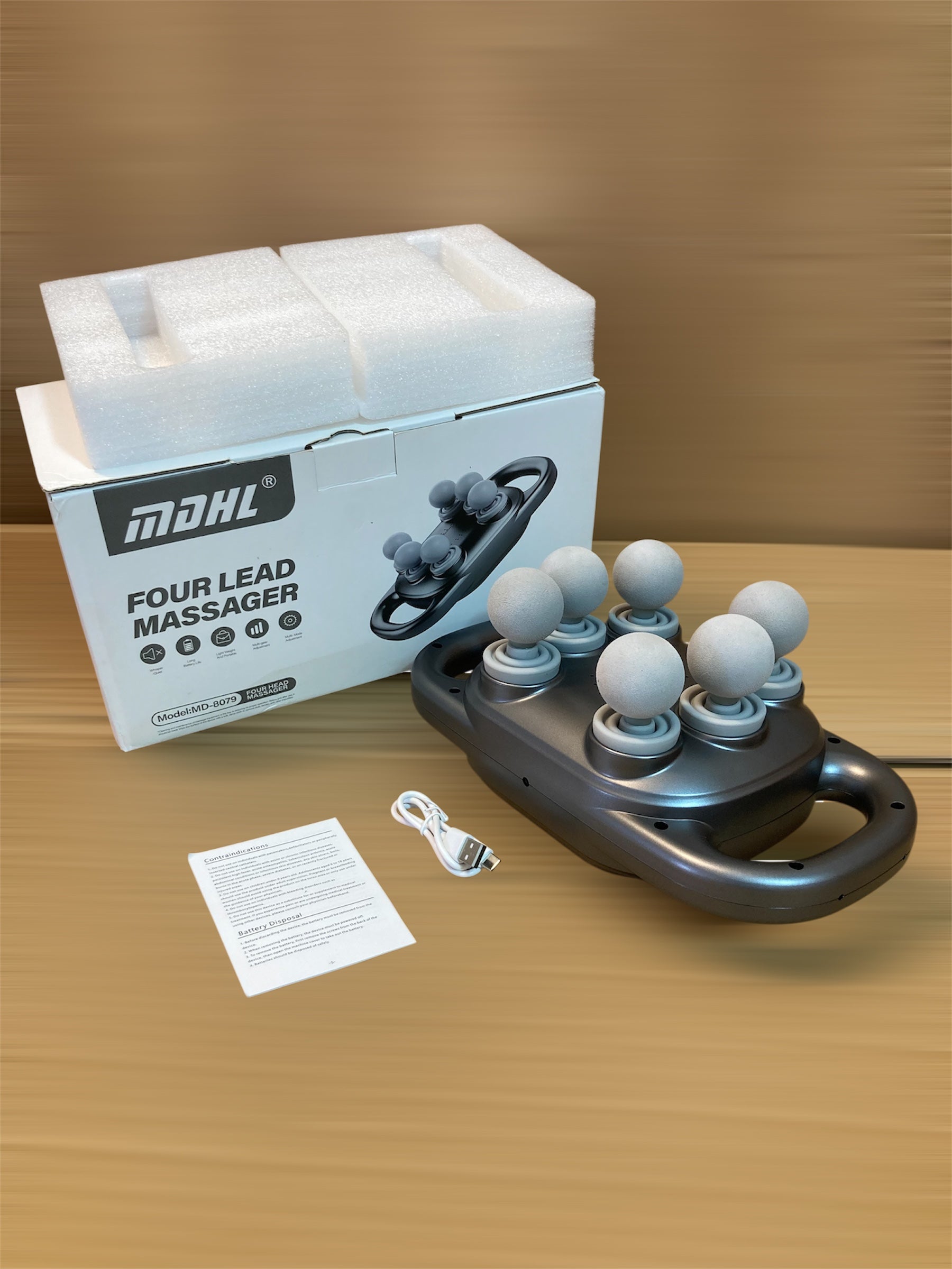 Lot Imported MDHL Multifunctional 6 Head Digital Full Body Massager