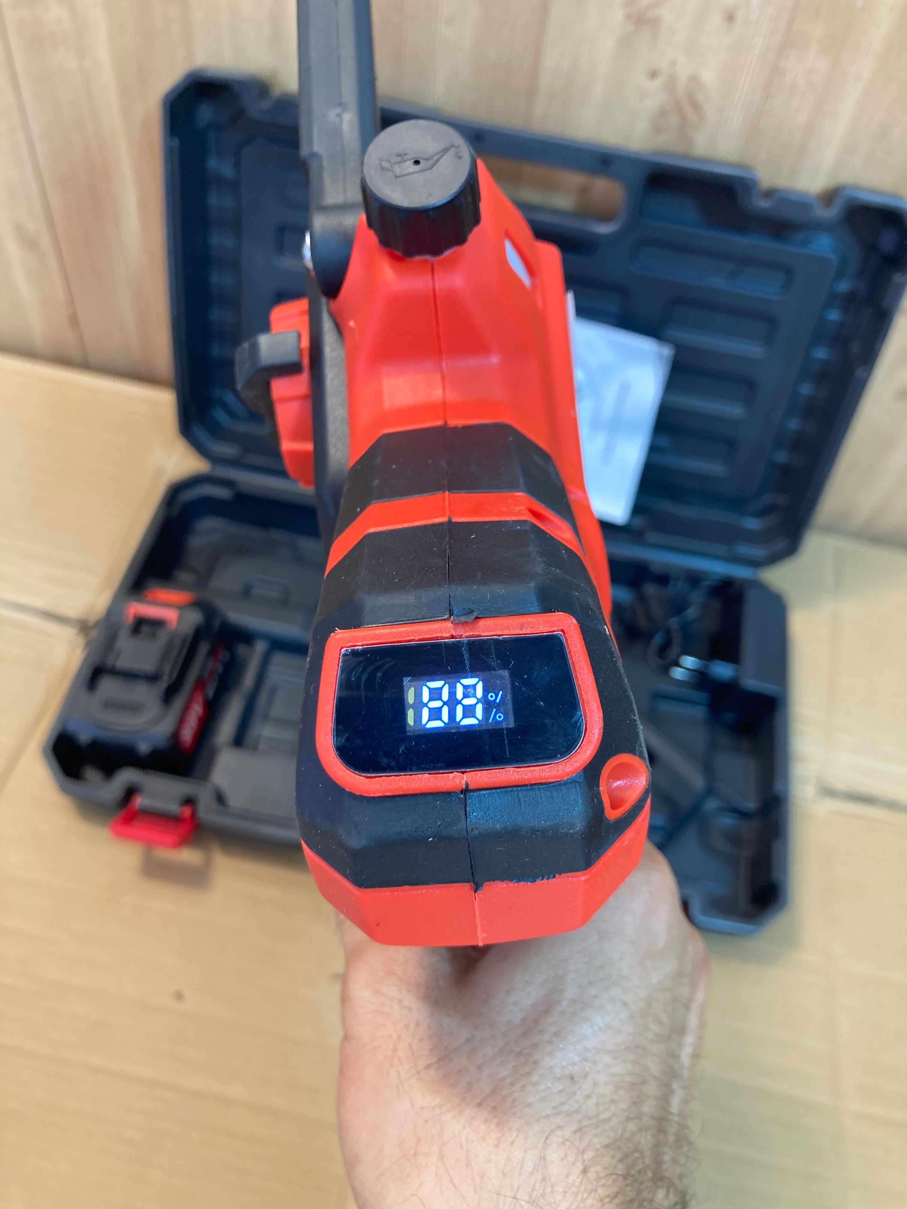 Lot Imported Rechargeable One Hand Digital Chainsaw with Double Batteries 8 Inch