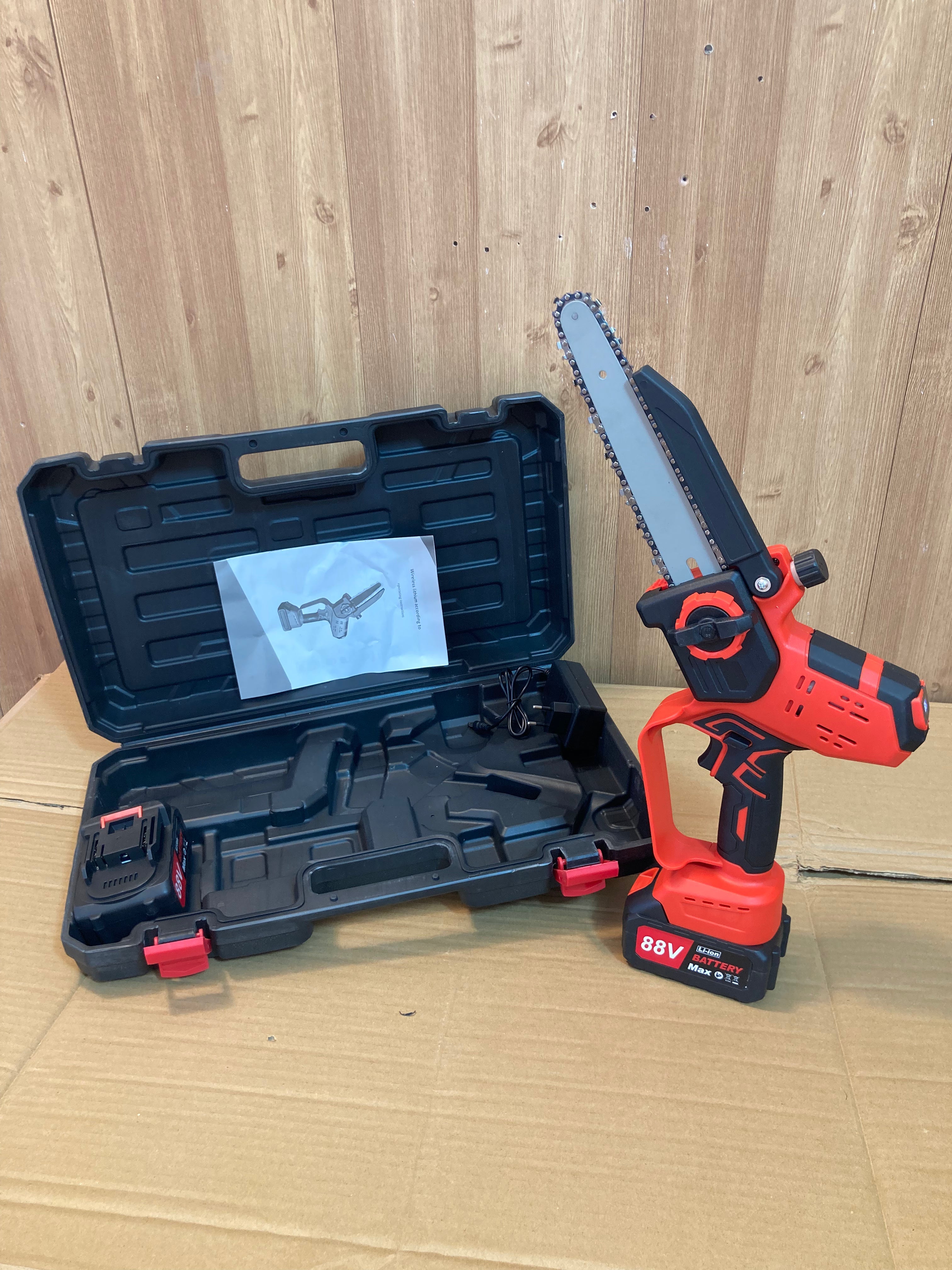 Lot Imported Rechargeable One Hand Digital Chainsaw with Double Batteries 8 Inch