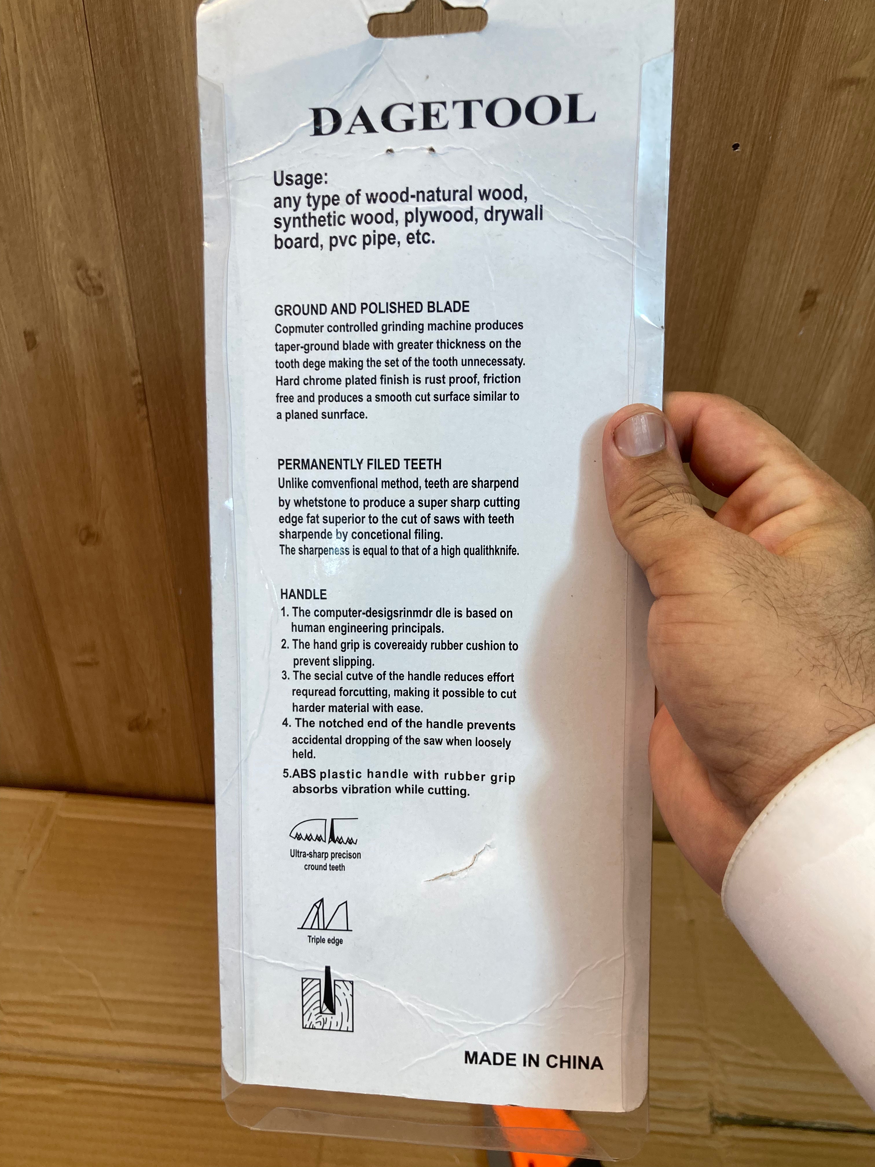 Portable Multifunctional Folding Hand Saw 8 inches