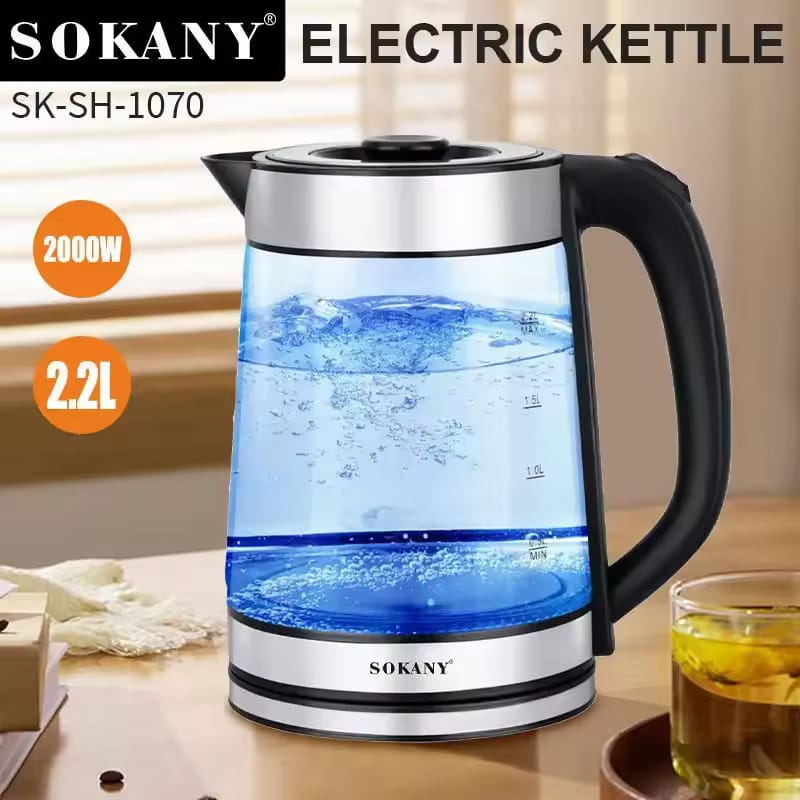 Sokany Blue Light 2.2L Electric Kettle 2000W