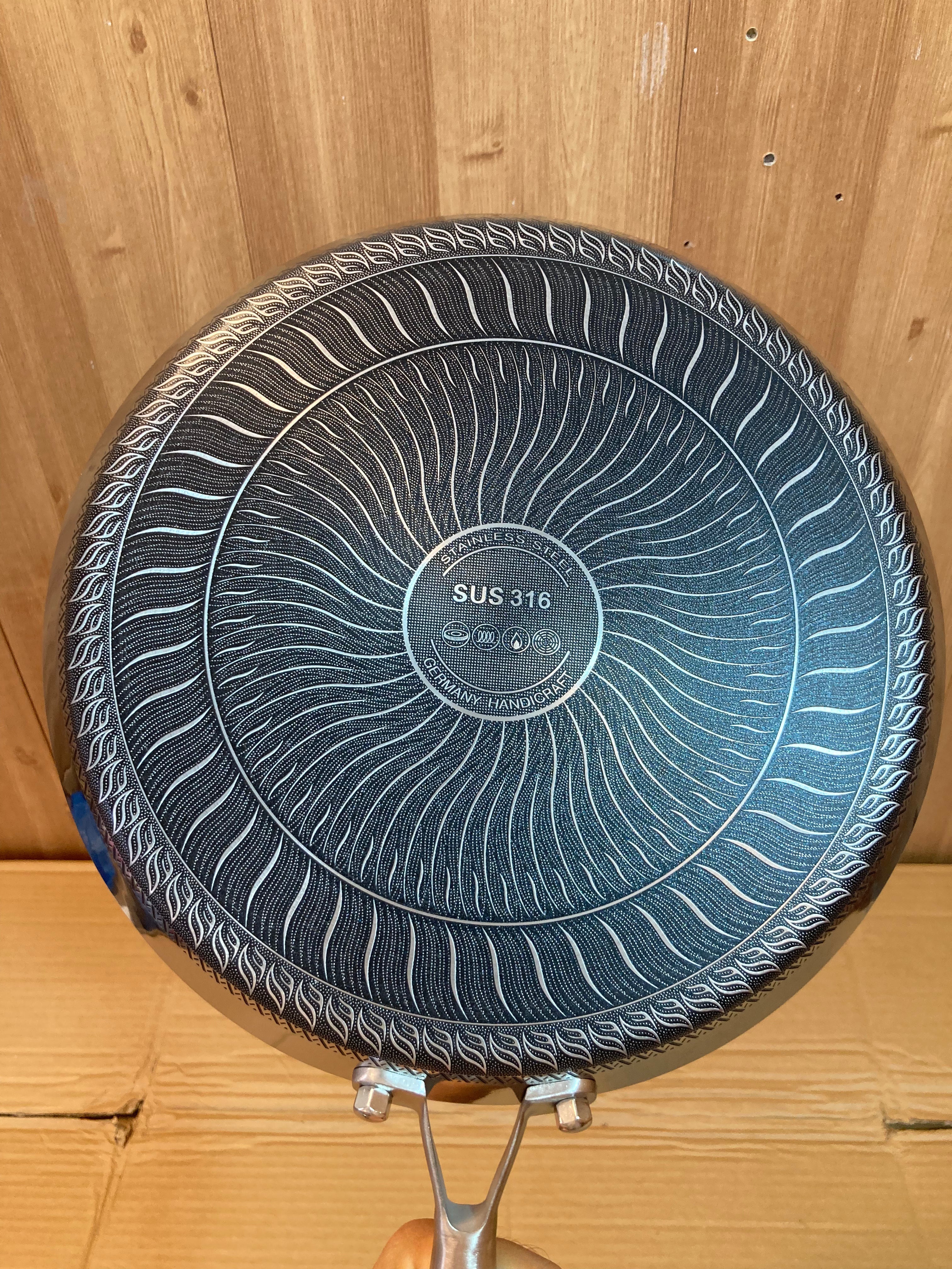 Double Laser Coated HoneyComb Flat Pizza Pan Without Lid