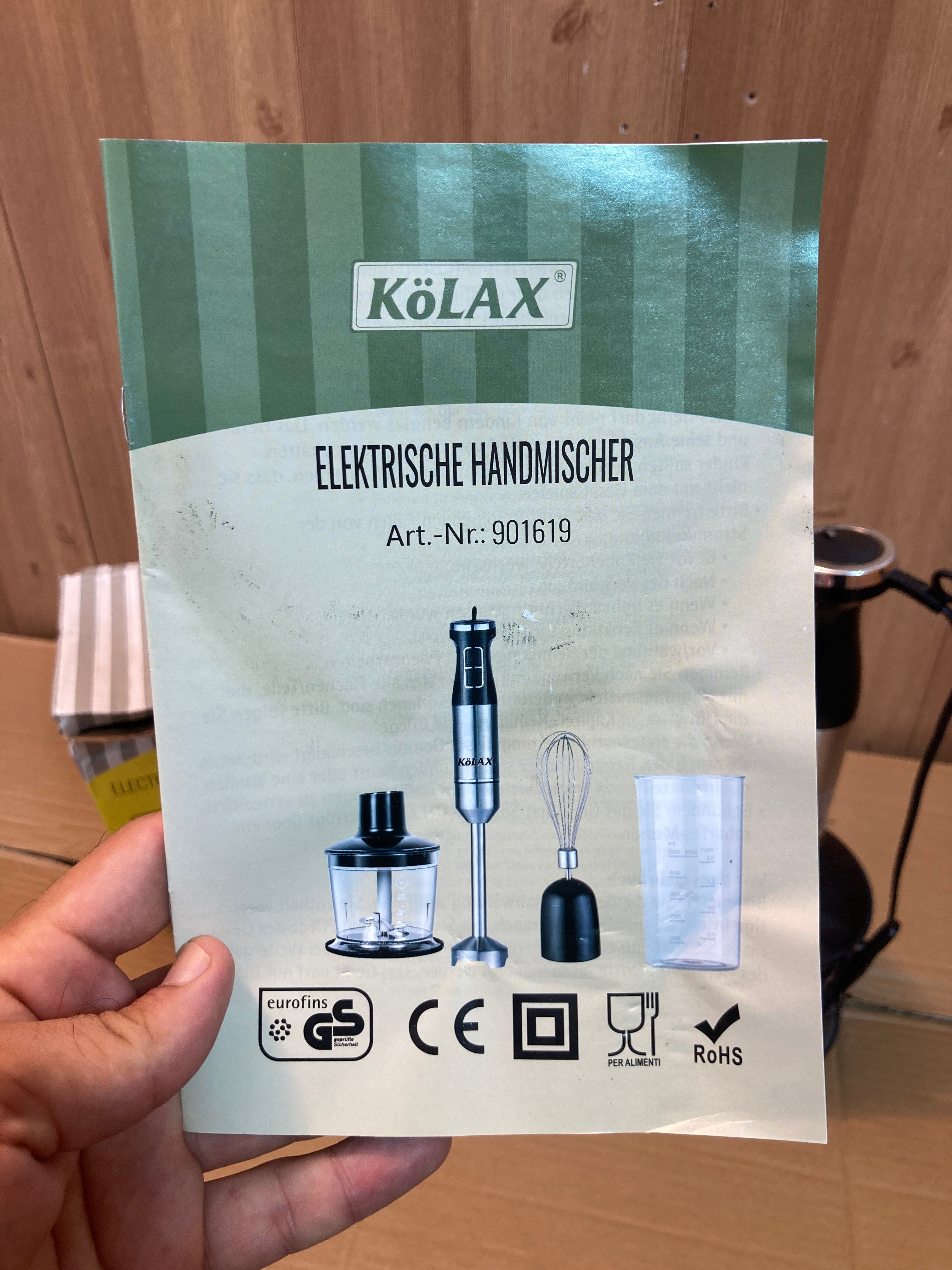 KoLAX Germany 4-in-1 Hand Blender Set 1000W