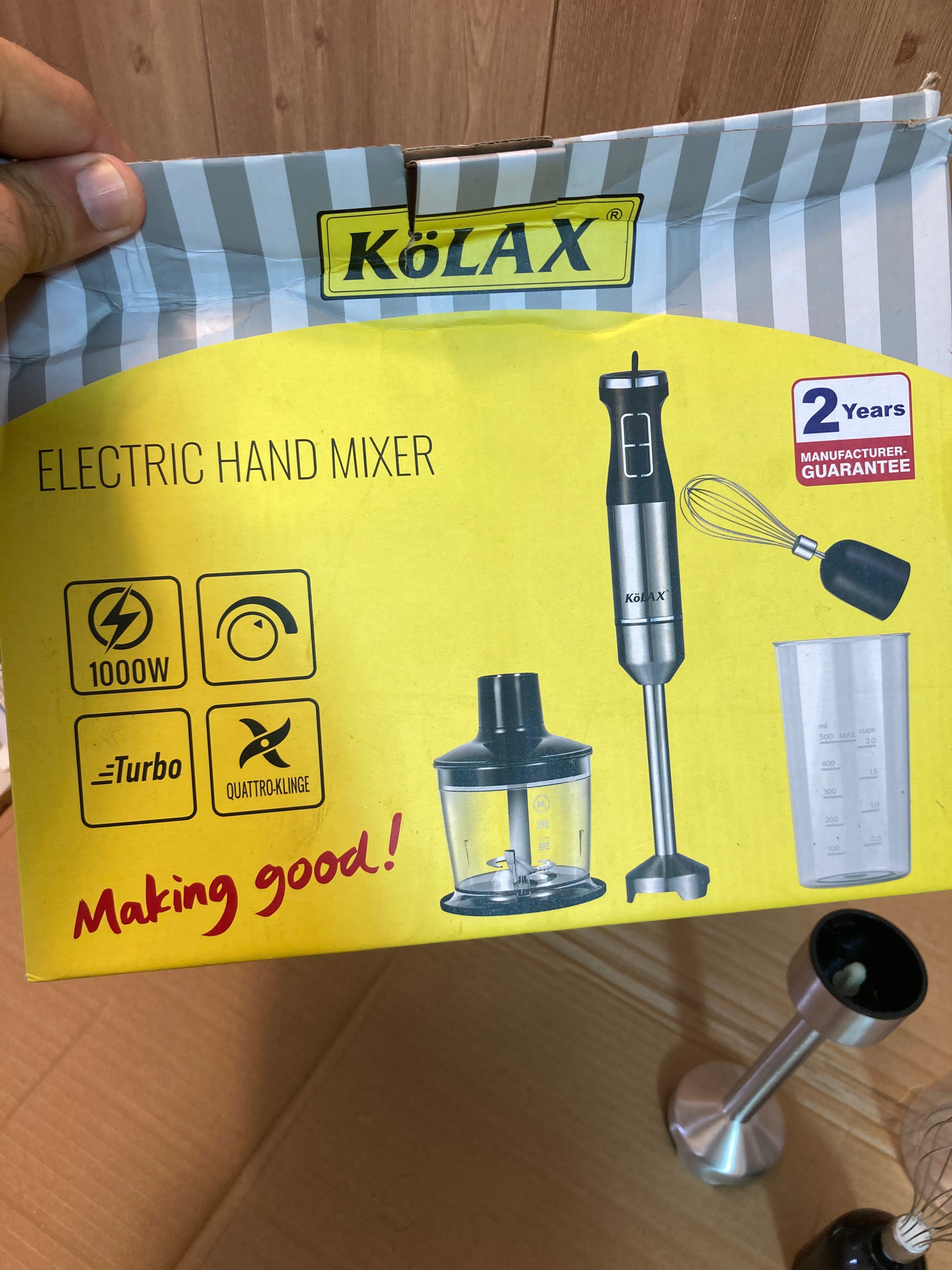 KoLAX Germany 4-in-1 Hand Blender Set 1000W