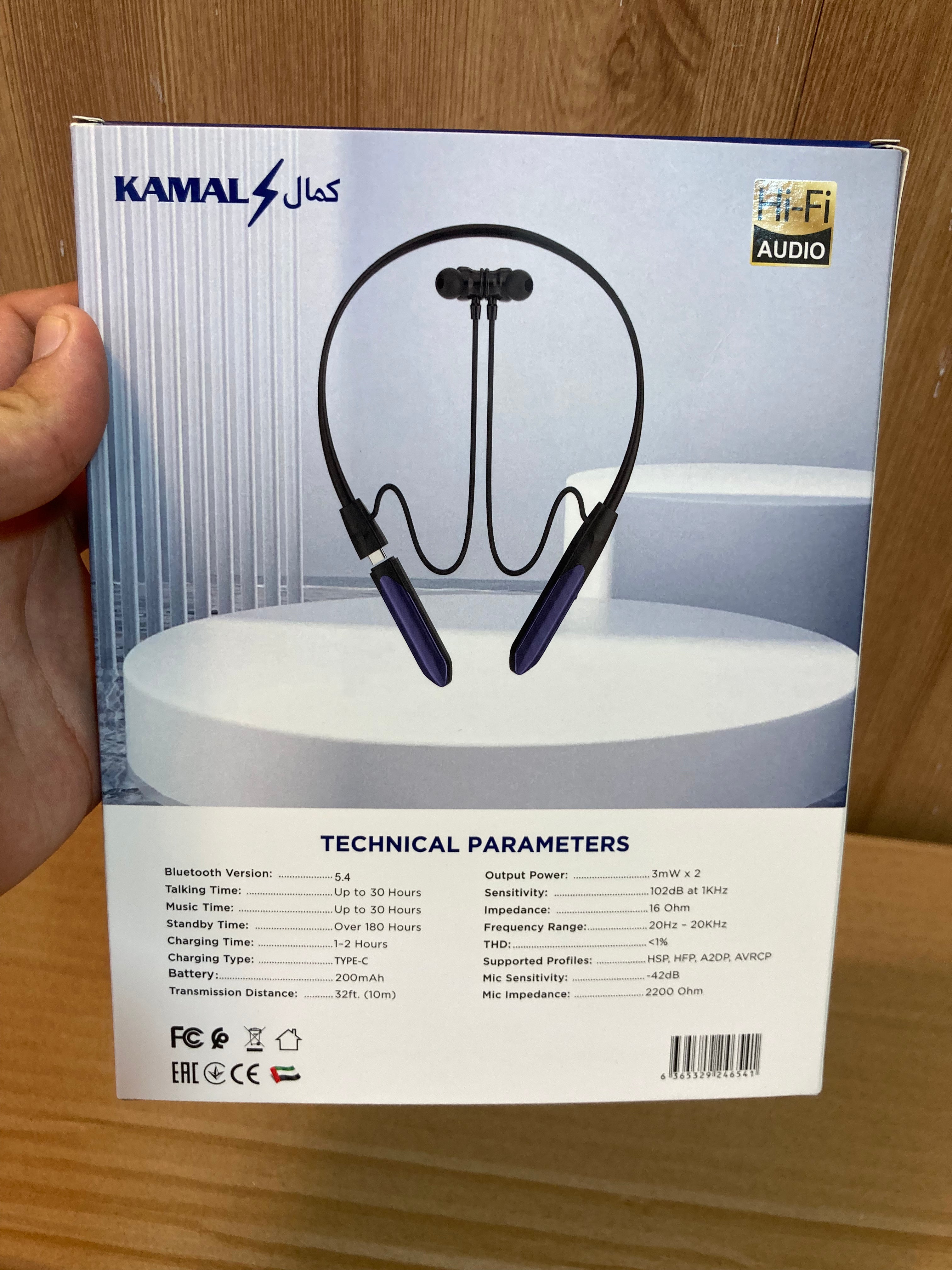 Kamal 5.4 Bluetooth Wireless Neckband - Earphones KNB 02