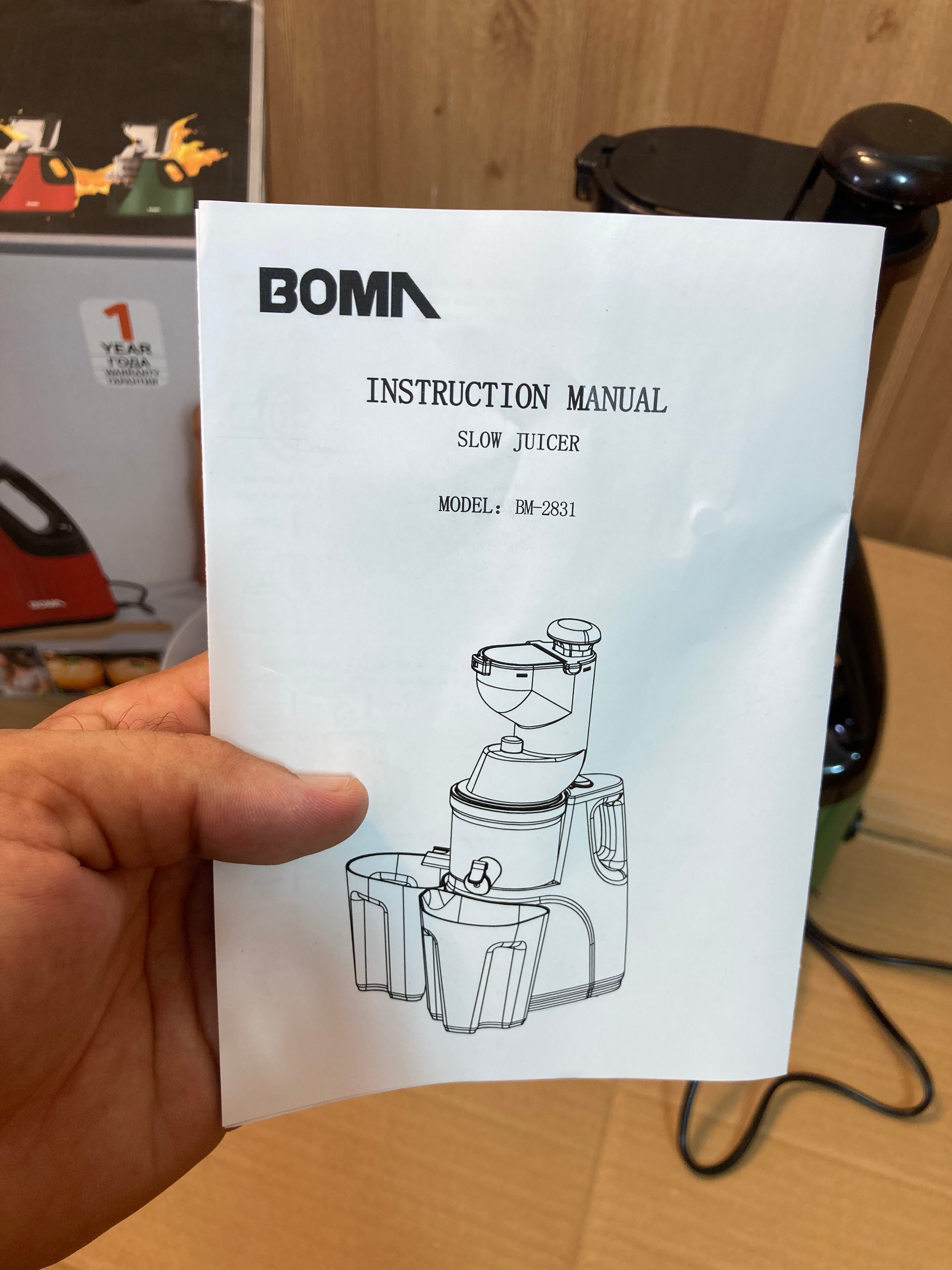 BOMA Germany 150W Slow Juicer/Extractor BM-2831