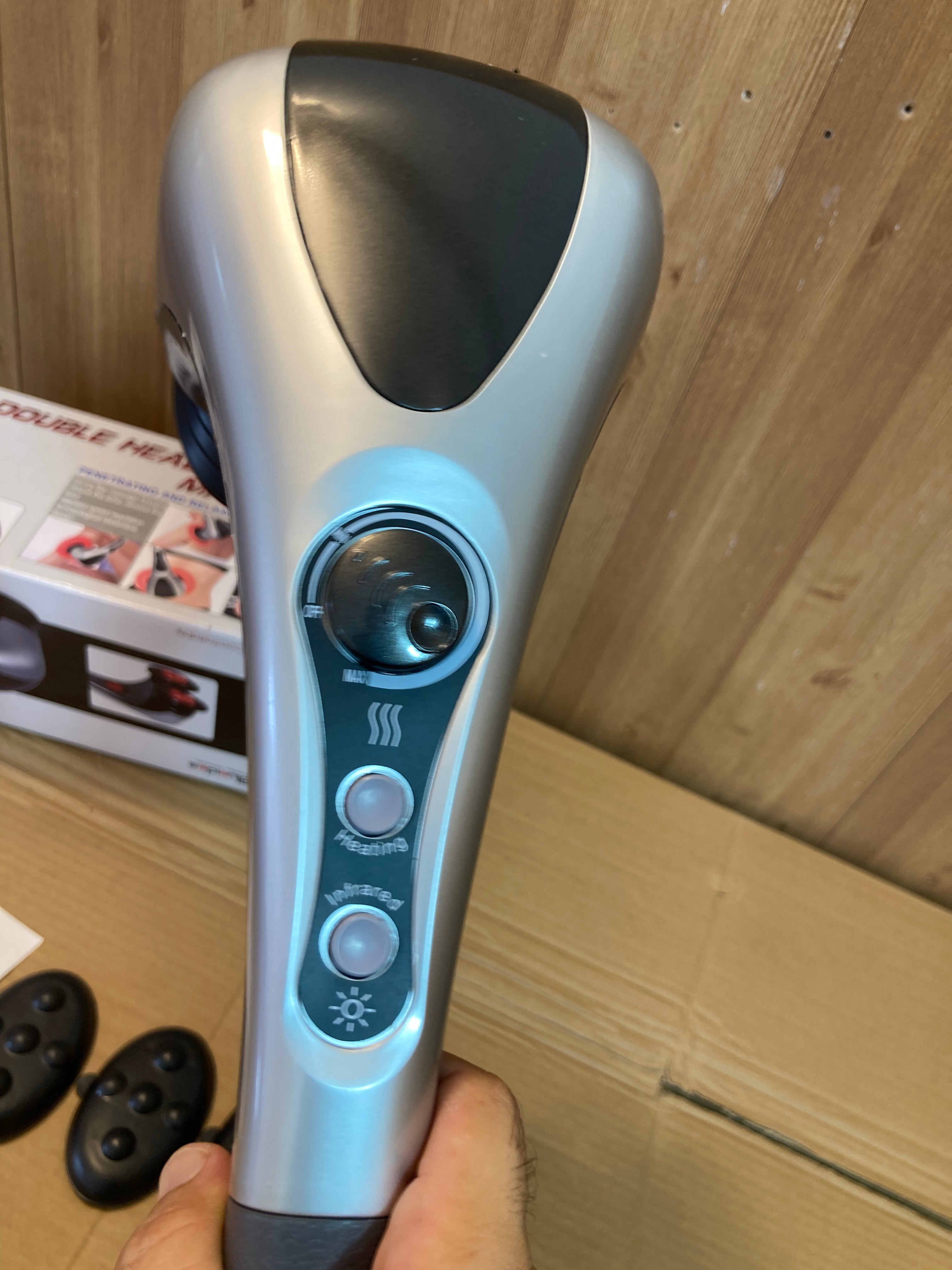 Blue Idea Full Body Handheld Powerful Double Head Massager