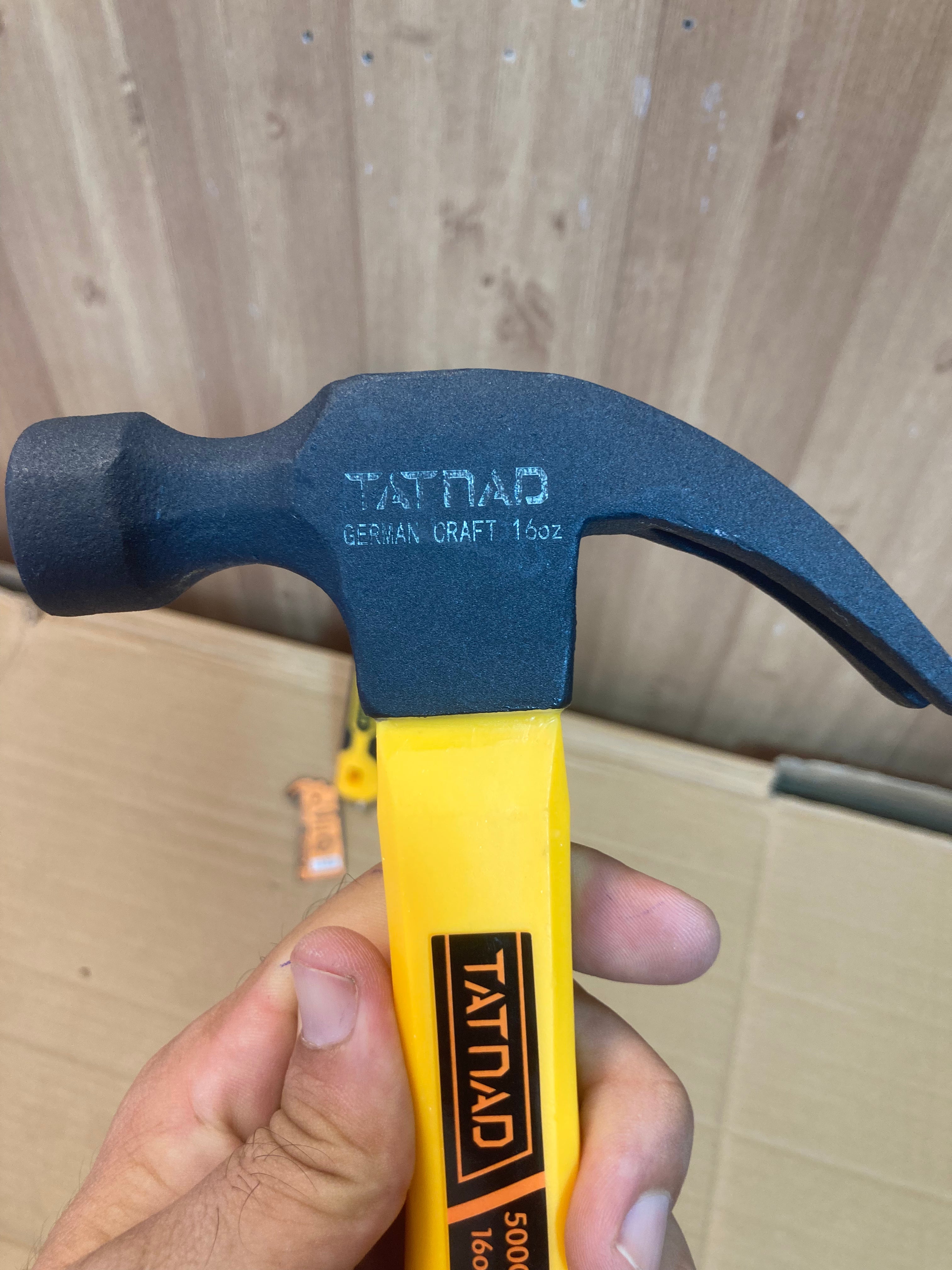 TATNAD Germany Craft Claw Hammer Fiberglass Handle