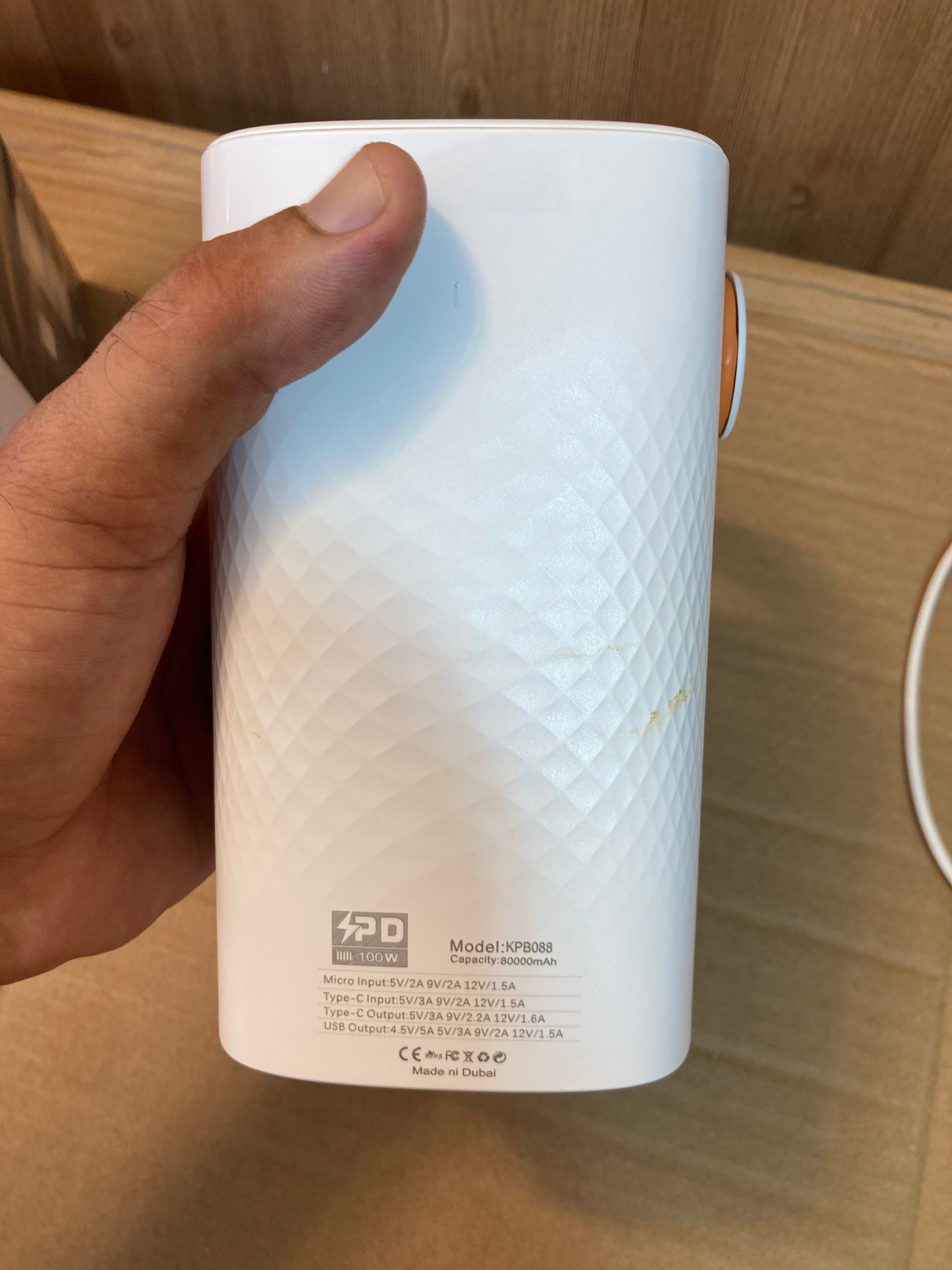 Kamal 100W Fast Charging Light Power Bank 80,000 mAh - KPB088