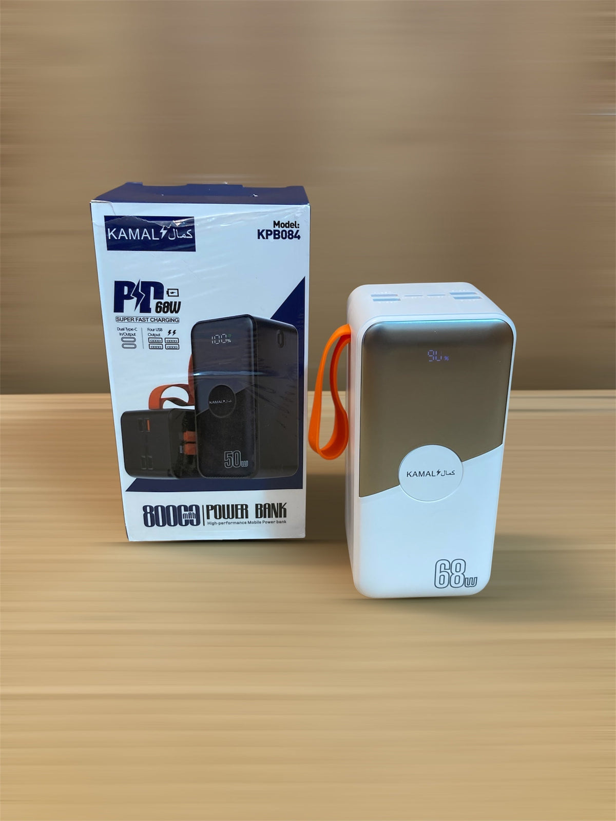 Kamal 68W Fast Charging Power Bank 80,000 mAh - KPB084