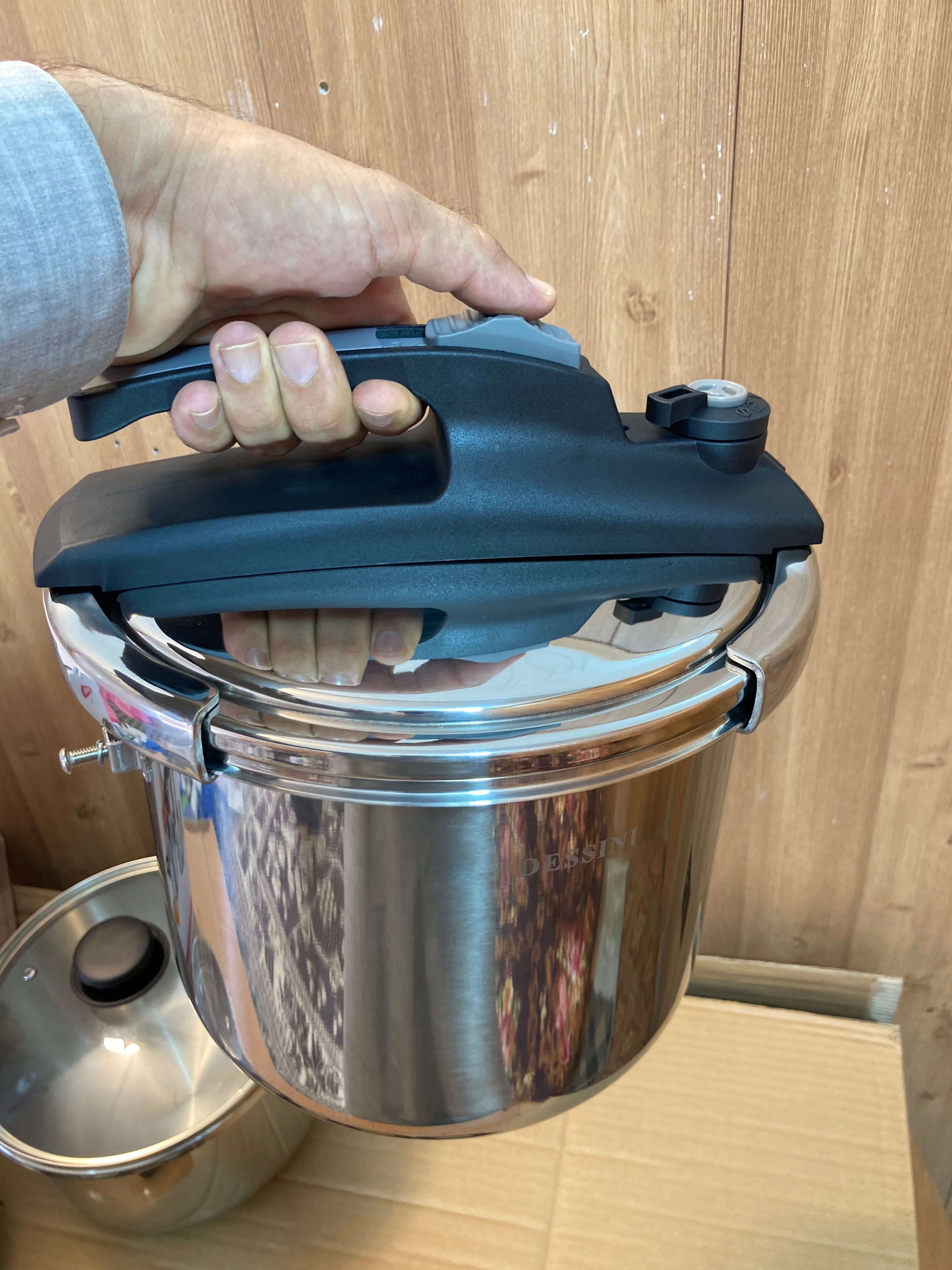 Italy Lot Imported Dessini 3-in-1 Pressure Cooker 5L+7L