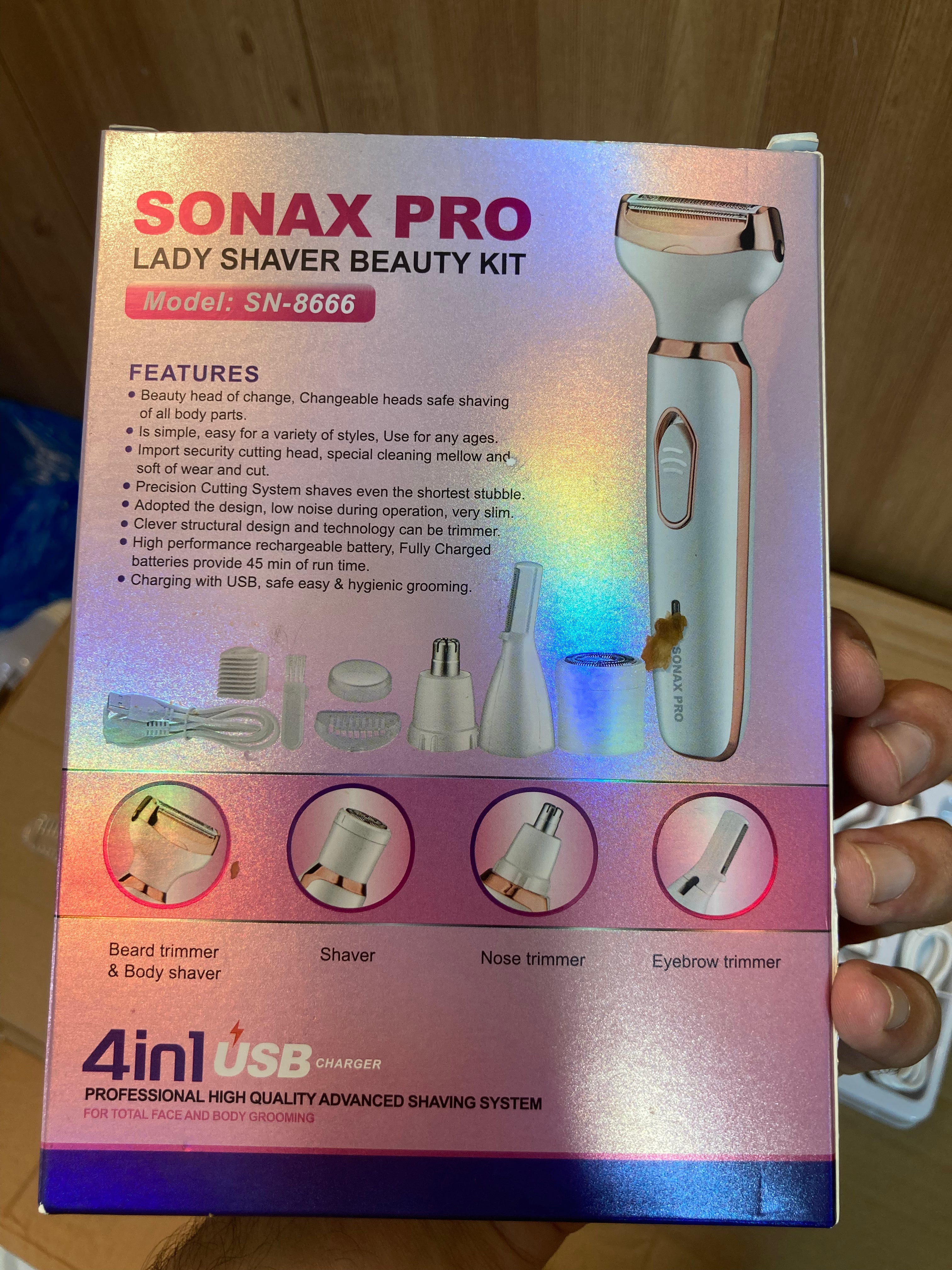 Sonax Pro 4 in 1 Ladies Shaver Beauty Kit SN-8666
