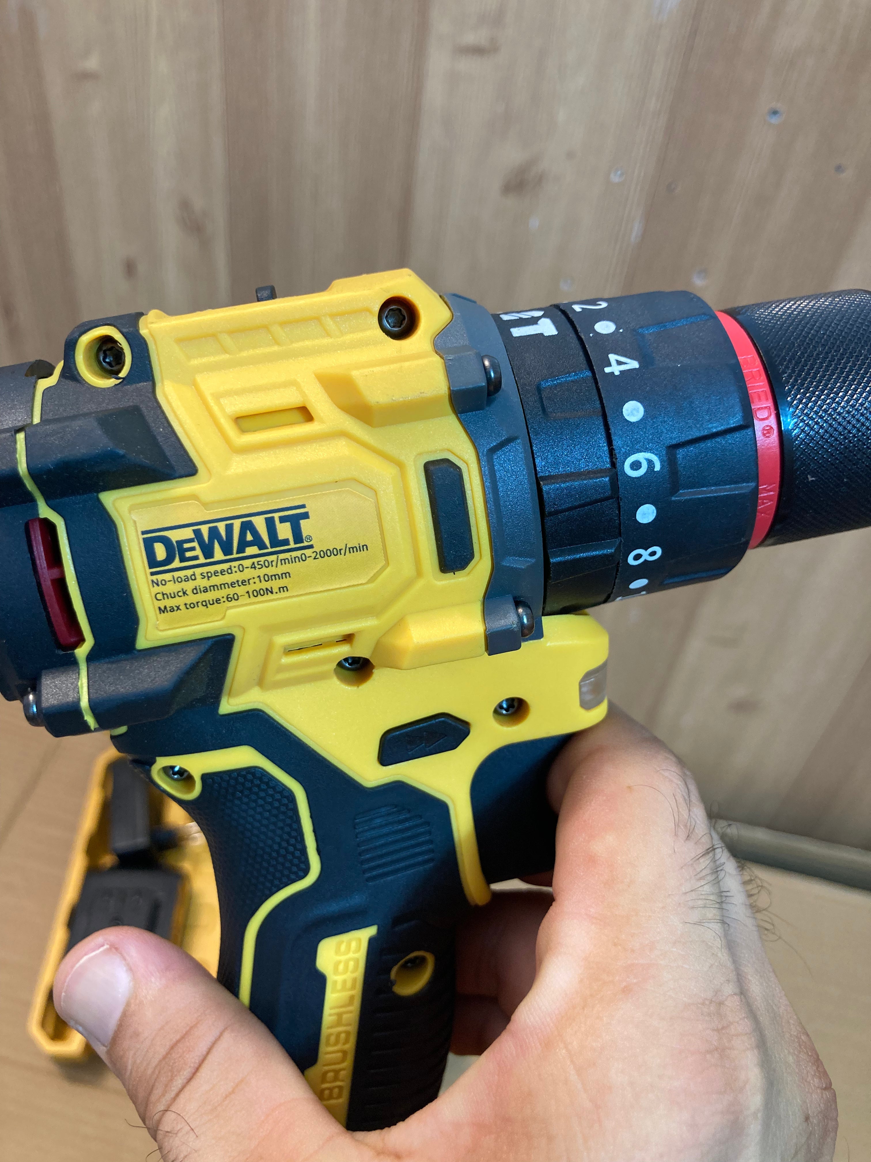 DeWALT Brushless Drill Machine Set with Double Rechargeable 48V Batteries