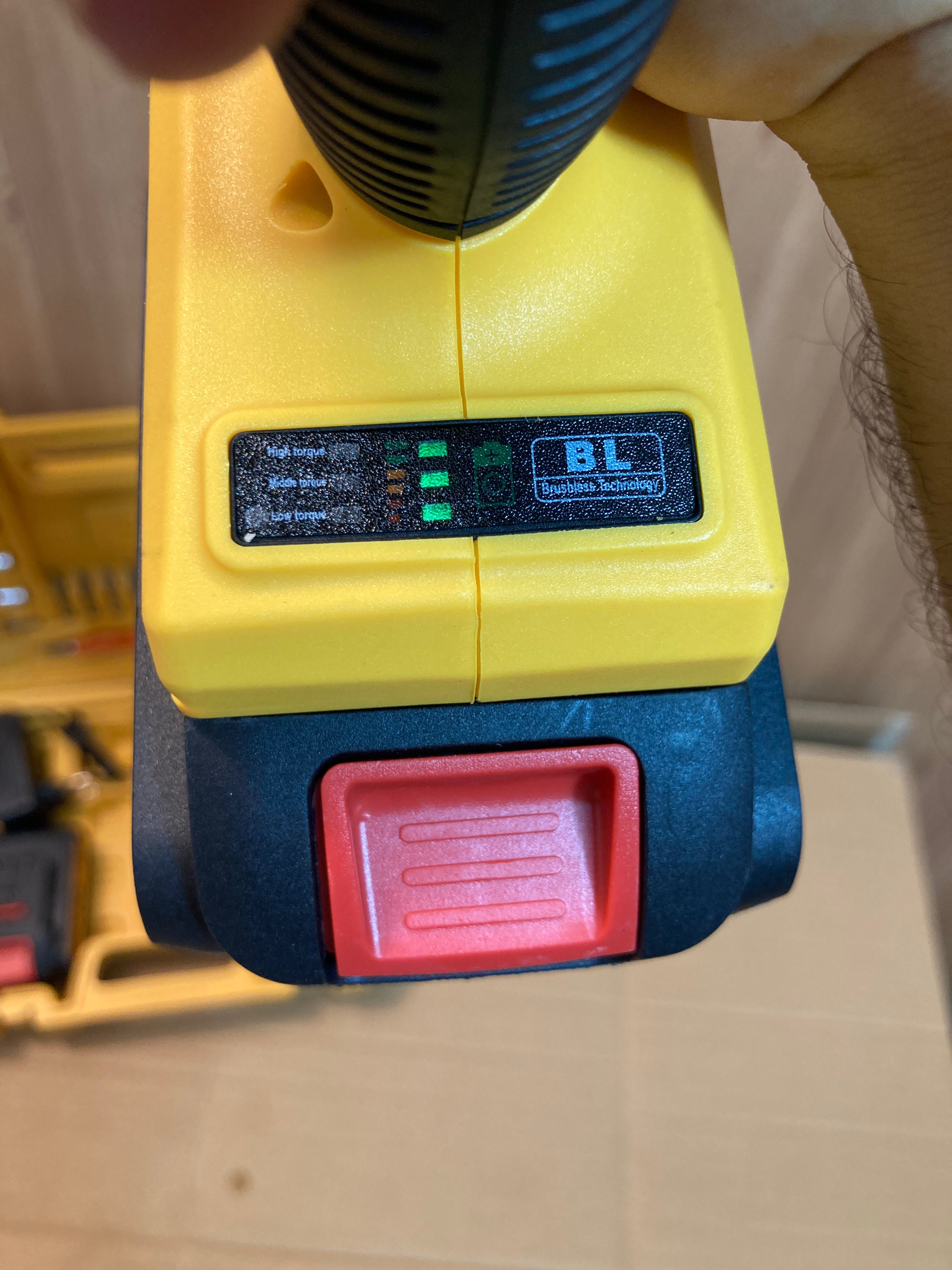 DeWALT Brushless Drill Machine Set with Double Rechargeable 48V Batteries