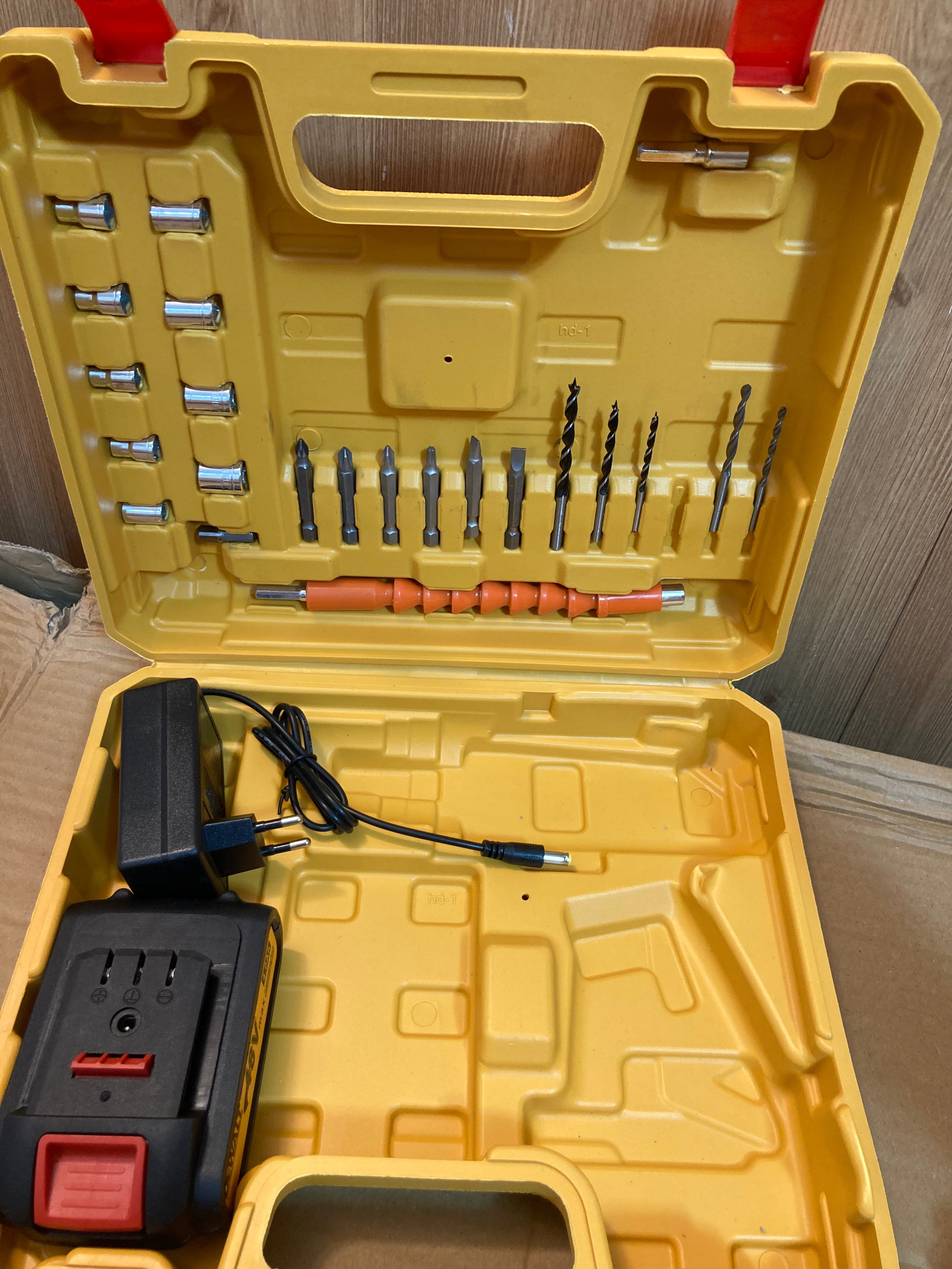 DeWALT Brushless Drill Machine Set with Double Rechargeable 48V Batteries