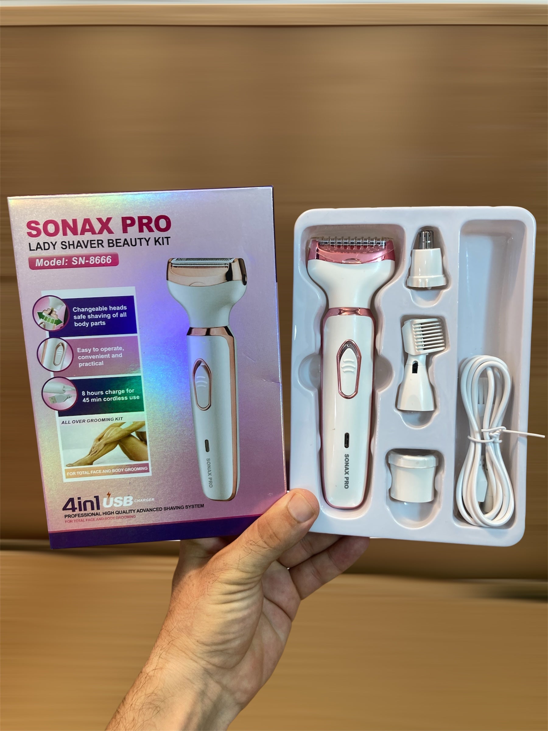Sonax Pro 4 in 1 Ladies Shaver Beauty Kit SN-8666