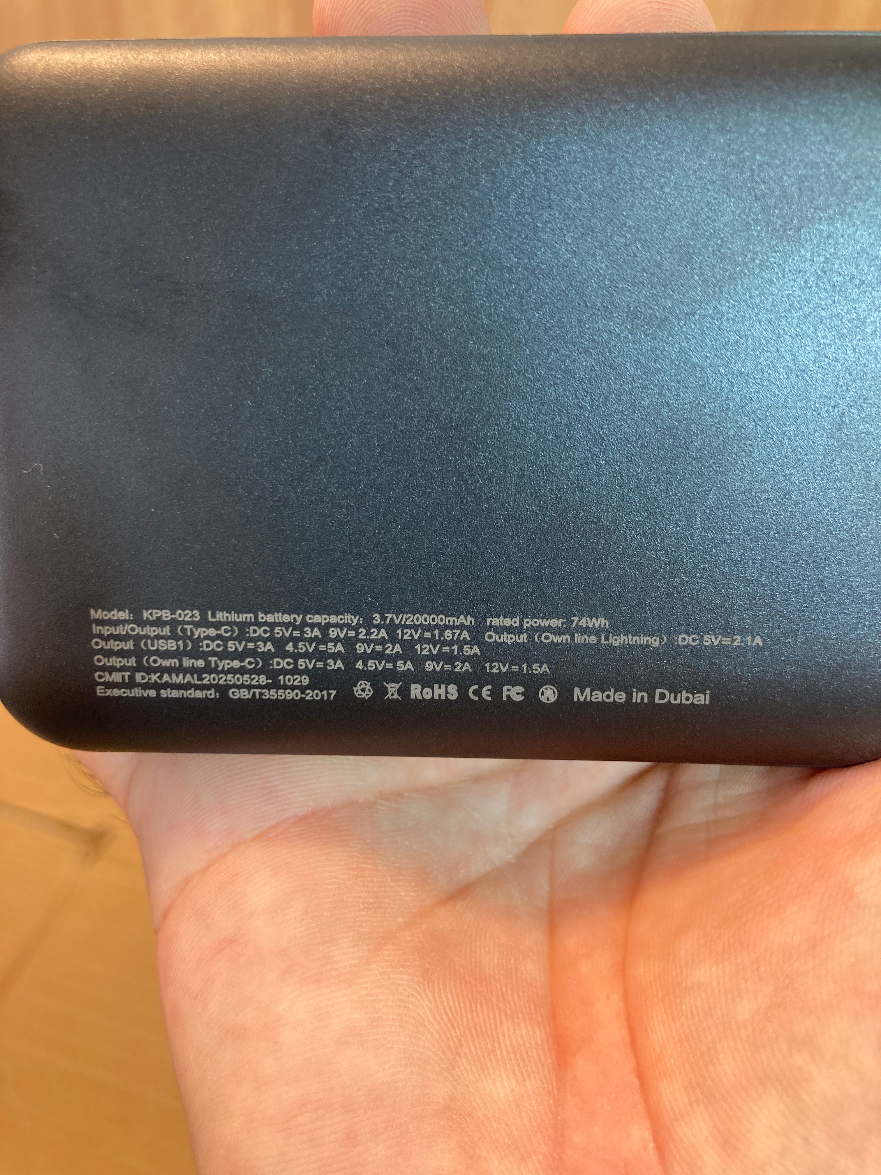 Kamal 88W Compact Digital 2 Built-in Cables Super Fast Charging Power Bank