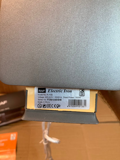 RAF Russian Lot Electric Dry Iron 1600W - R.1108
