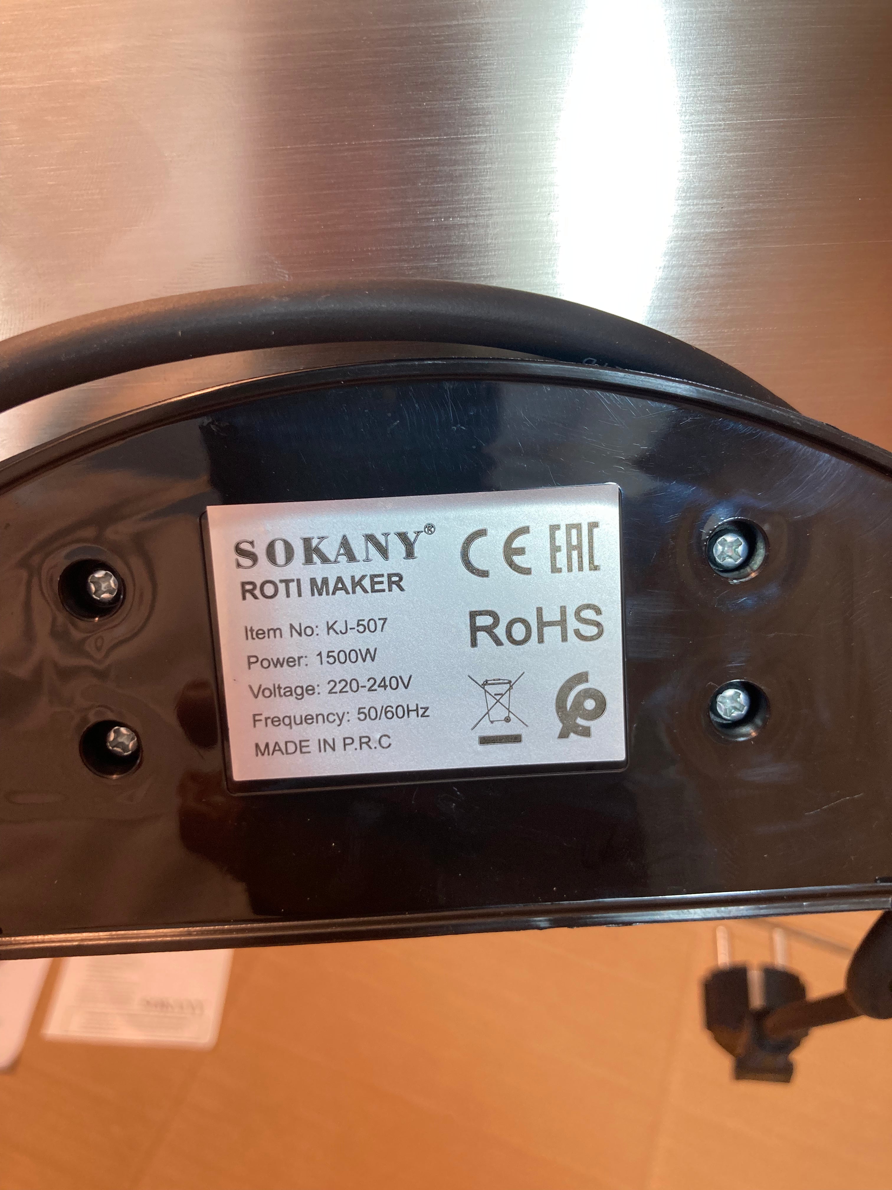 SOKANY Heavy Duty Non-Stick Electric Roti Maker 2000W