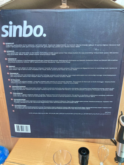 Sinbo 7 in 1 Electric Hand Blender Set 800W