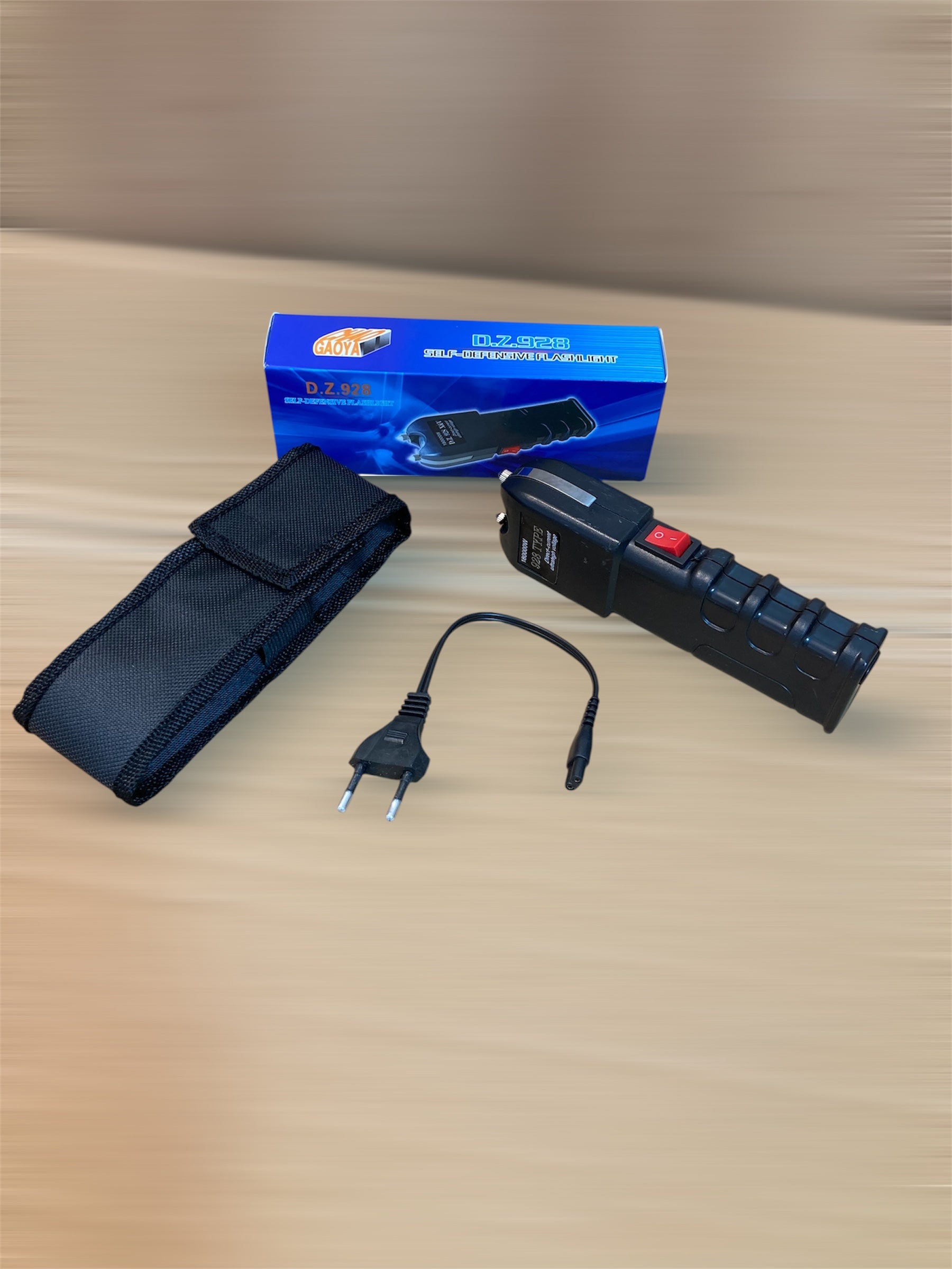 Self-Defensive Stun Gun with Flashlight – 928 Type – 12000k Volt