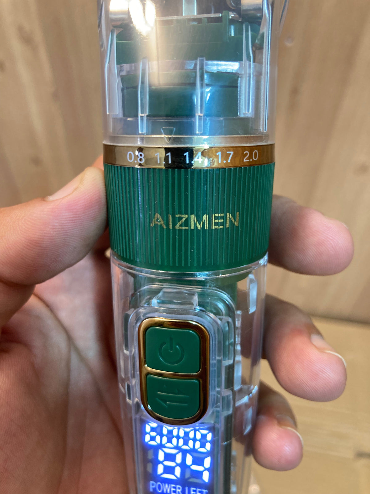 Lot Imported AIZMEN Transparent Digital Hair Clipper - Trimmer