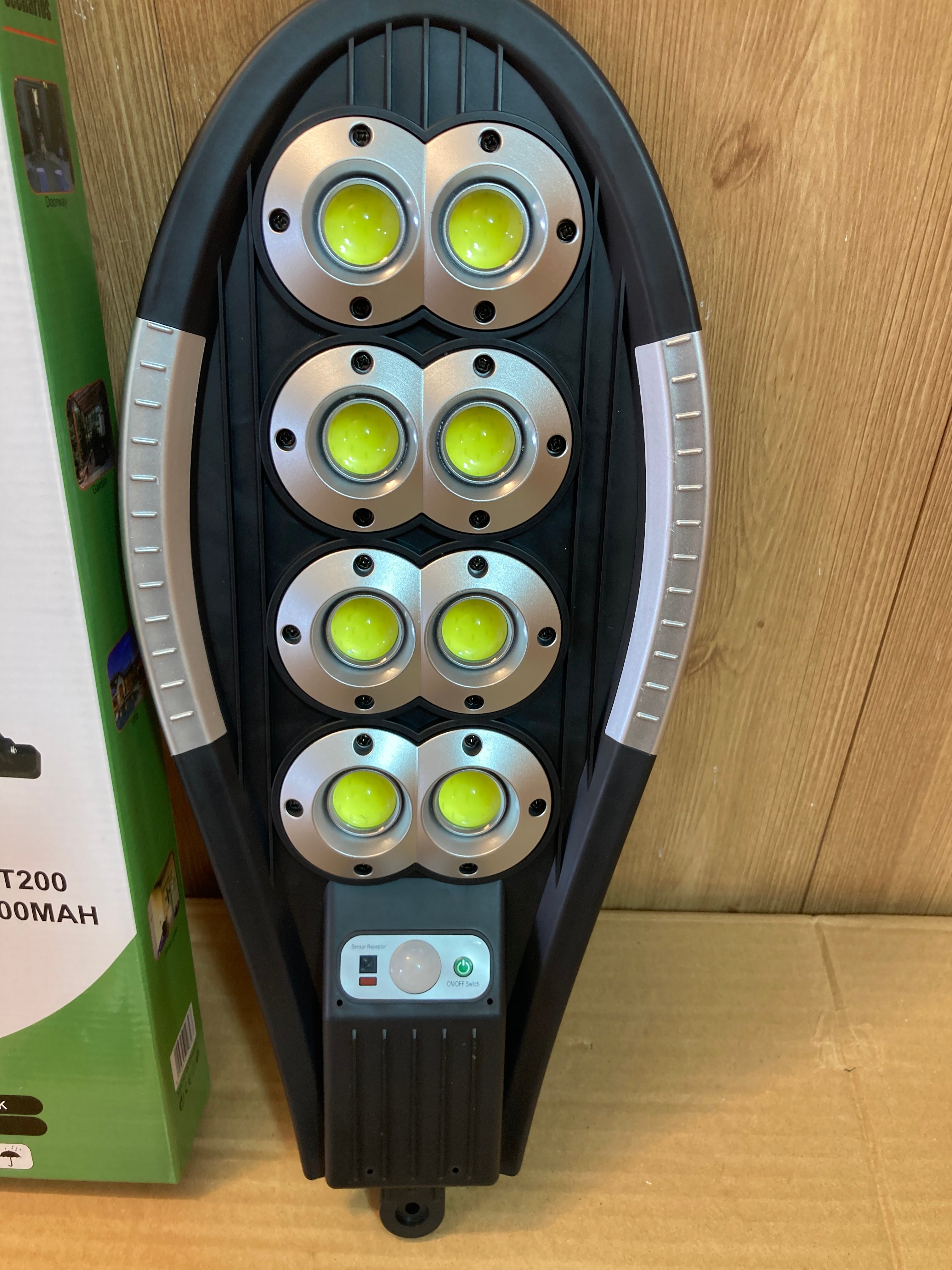 Solar Sensor Street Security Light 3 Modes Remote Control