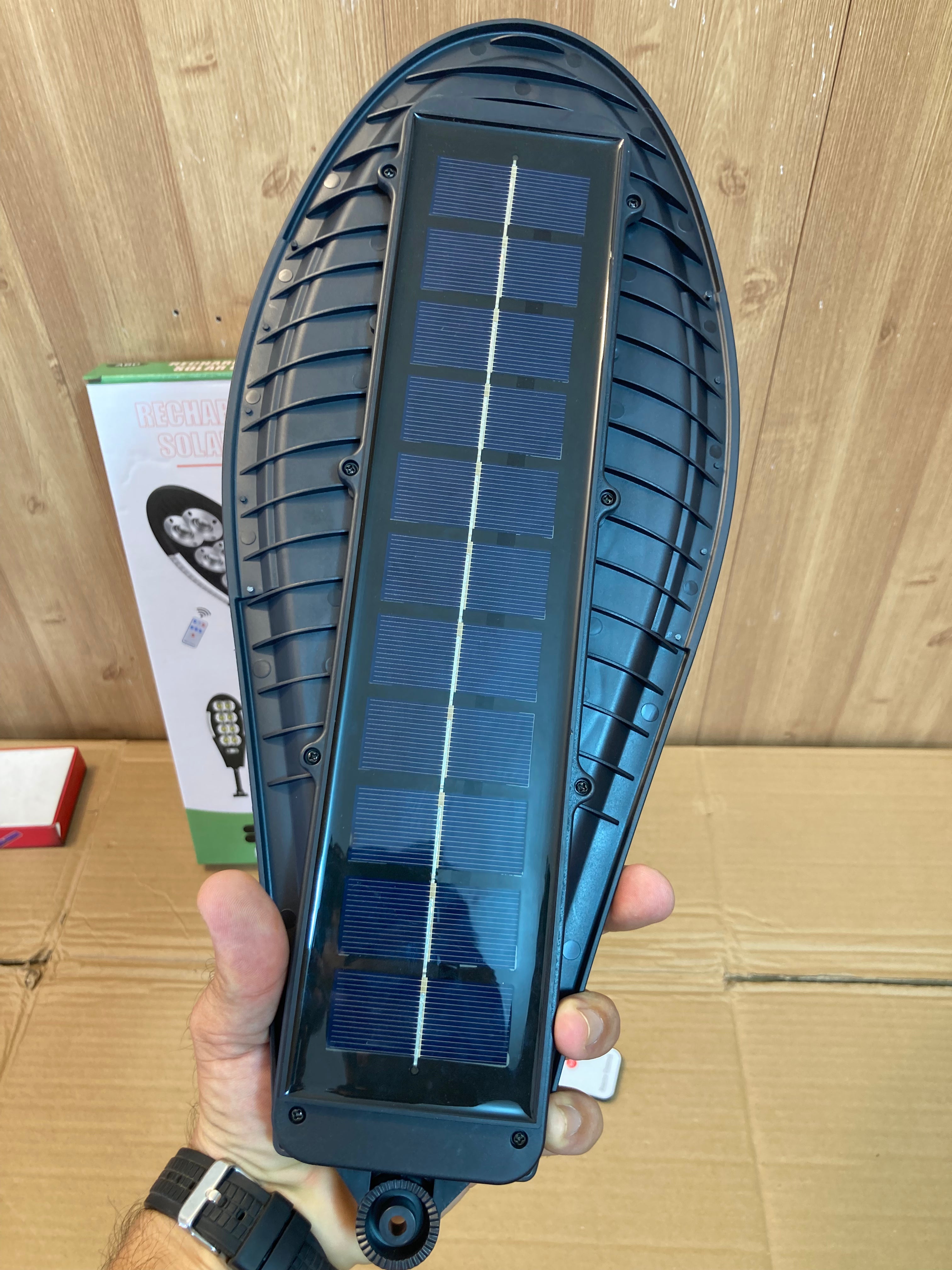 Solar Sensor Street Security Light 3 Modes Remote Control