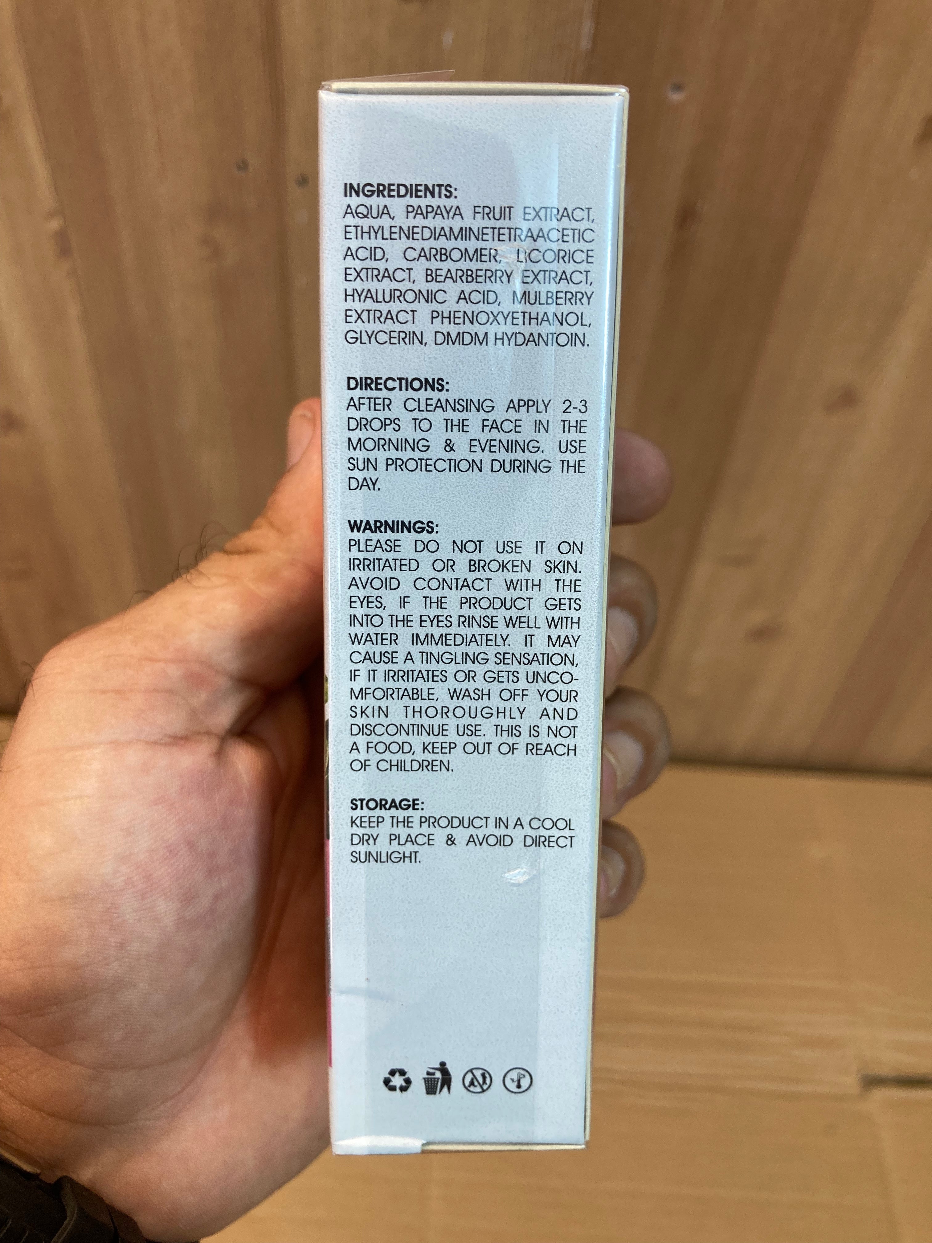 Relax Papaya & Berries Face Serum 30ml - Imported