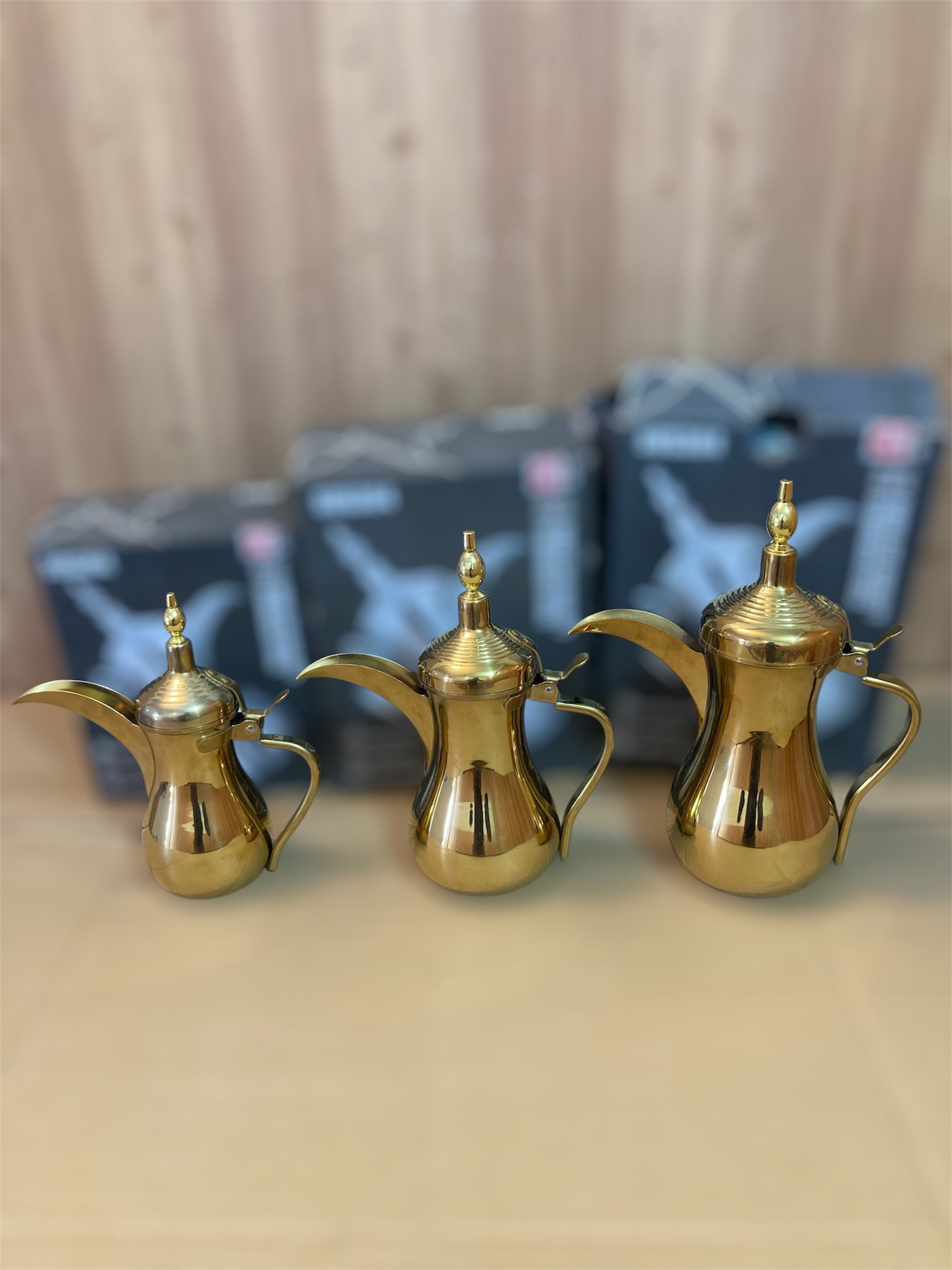 Arabic Style Golden Stainless Steel TeaPot