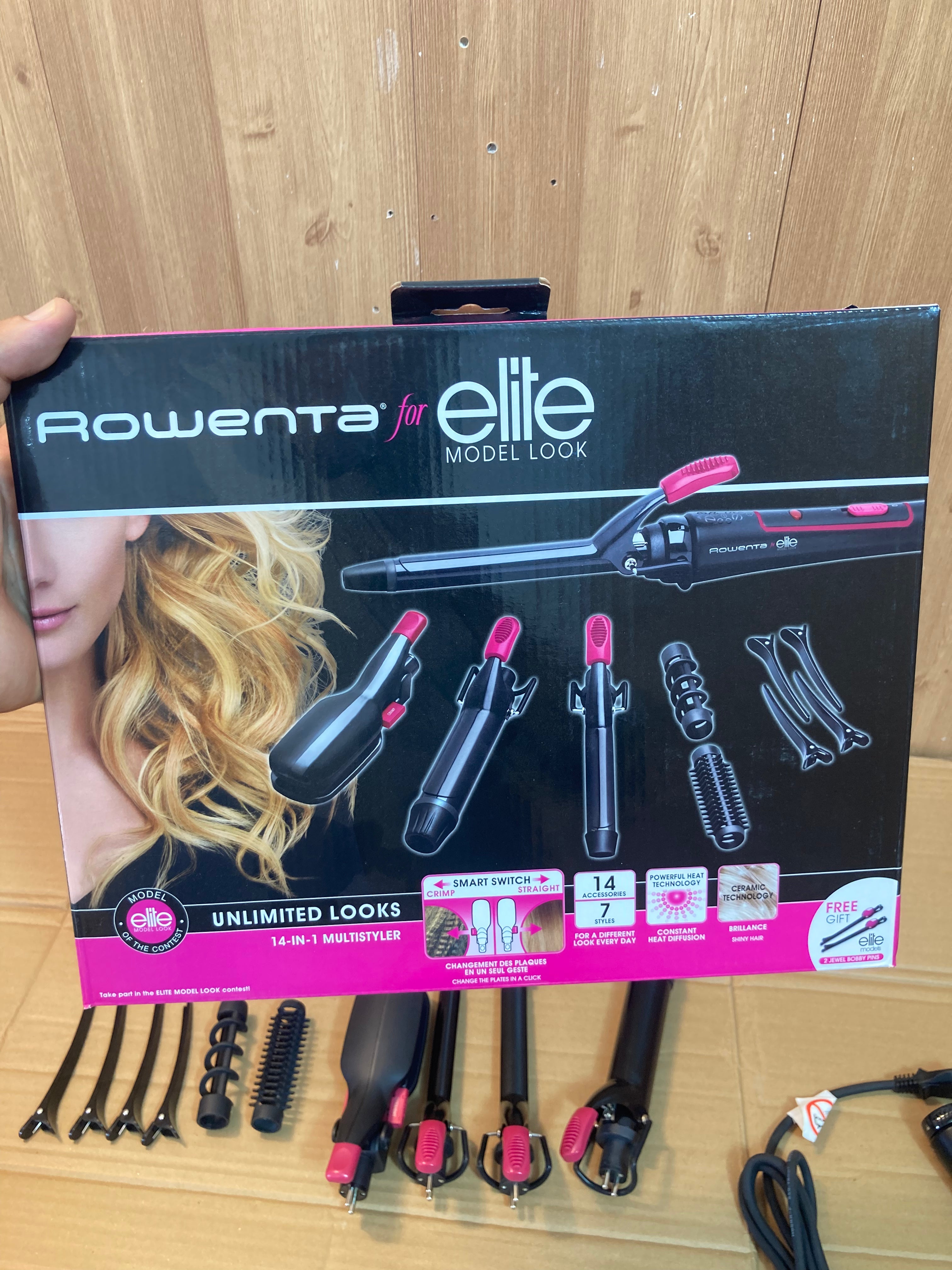 Lot Imported Rowenta 14 in 1 Powerful Hair Styler Set