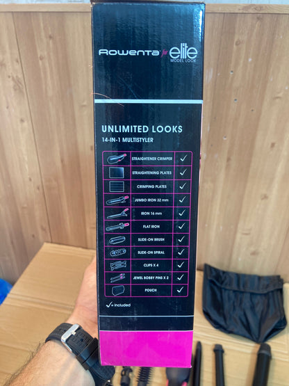 Lot Imported Rowenta 14 in 1 Powerful Hair Styler Set